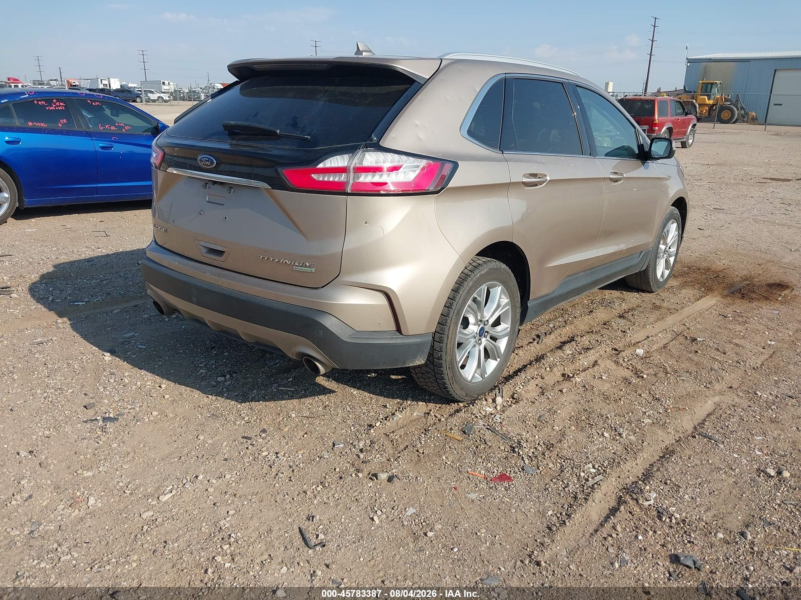 2020 Ford Edge Titanium Beige vin: 2FMPK3K96LBA55539