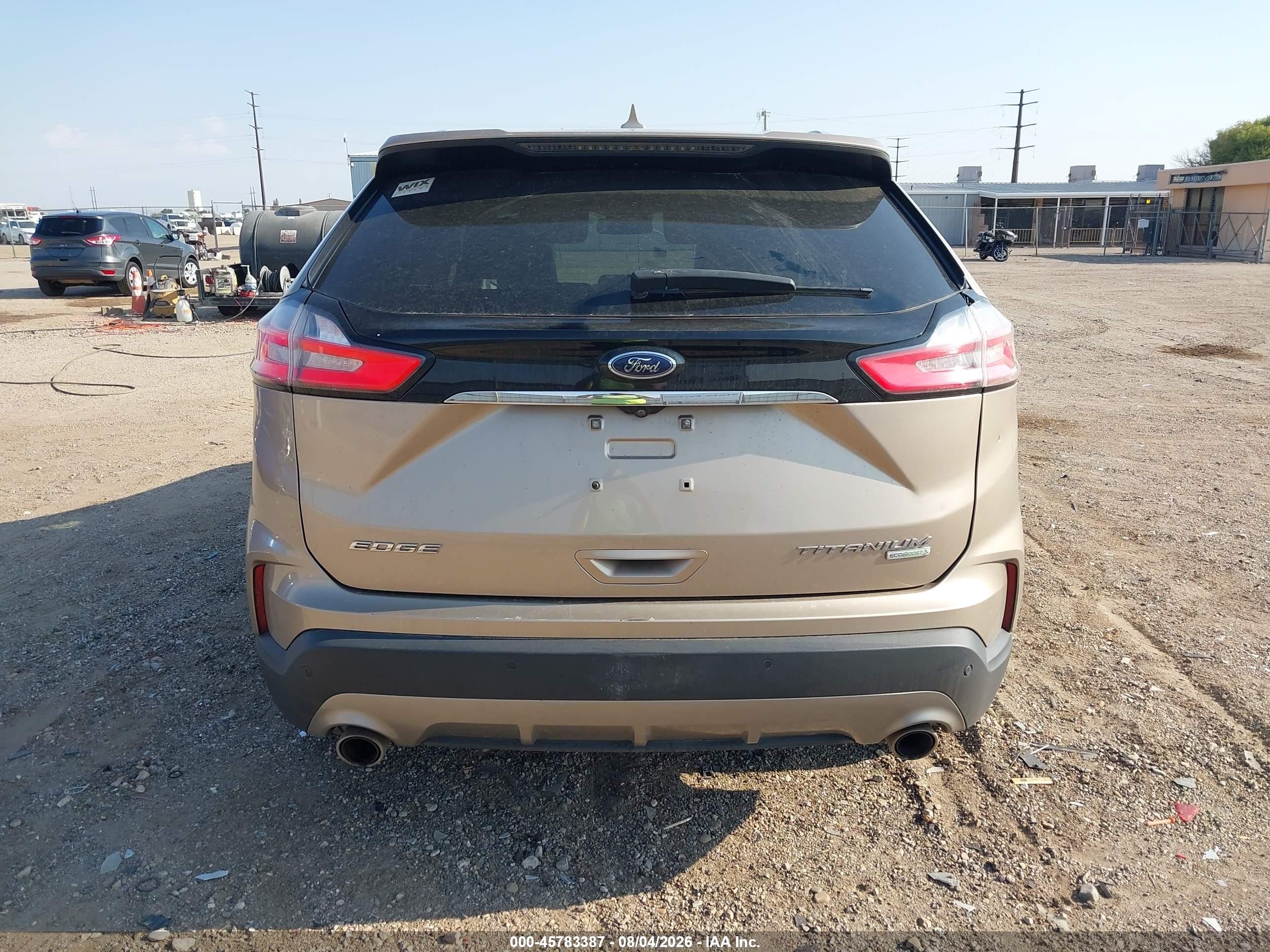 2020 Ford Edge Titanium Beige vin: 2FMPK3K96LBA55539