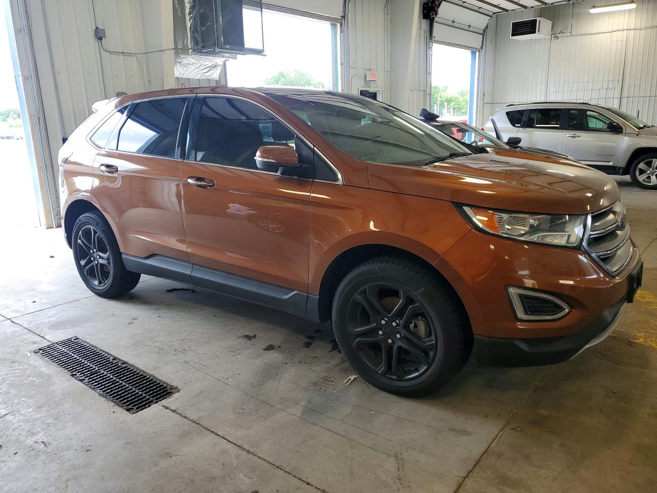 2017 Ford Edge Titanium Orange vin: 2FMPK3K97HBC17590