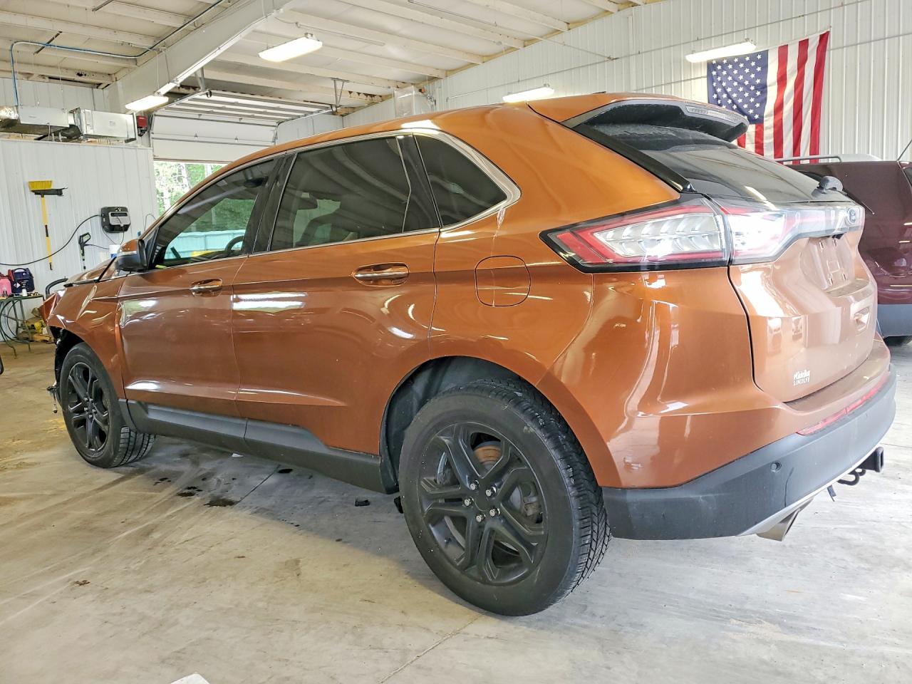 2017 Ford Edge Titanium Orange vin: 2FMPK3K97HBC17590