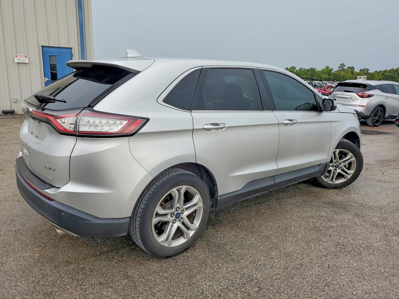 2018 Ford Edge Titanium Silver vin: 2FMPK3K97JBB43853