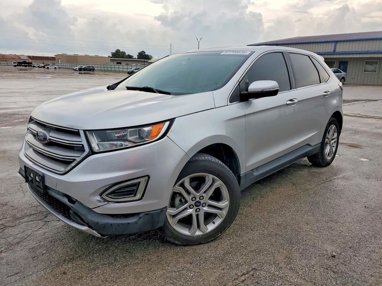 2018 Ford Edge Titanium Серебряный vin: 2FMPK3K97JBB43853
