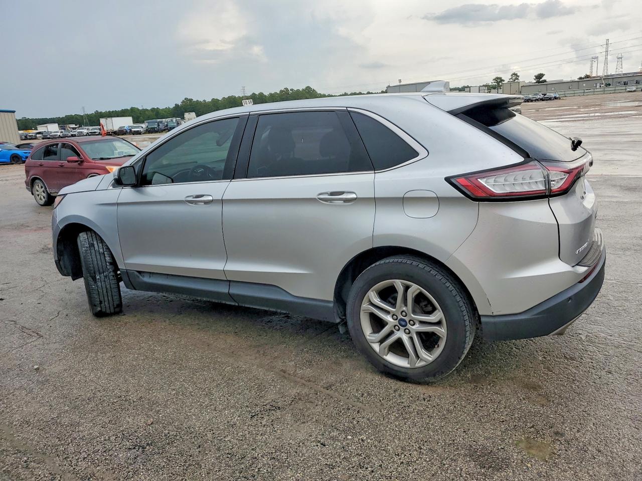 2018 Ford Edge Titanium Silver vin: 2FMPK3K97JBB43853