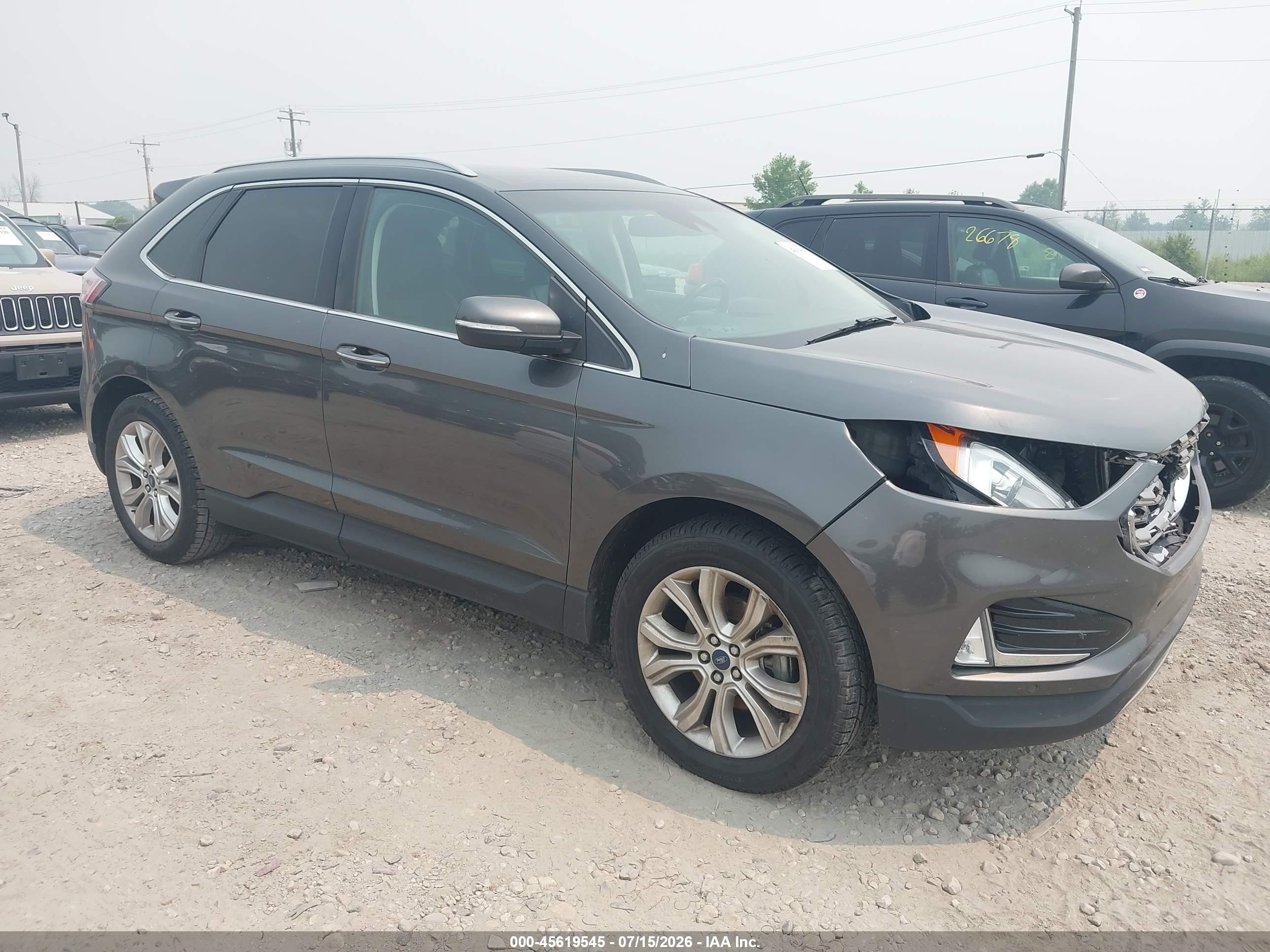 2020 Ford Edge Titanium Gray vin: 2FMPK3K98LBA56191