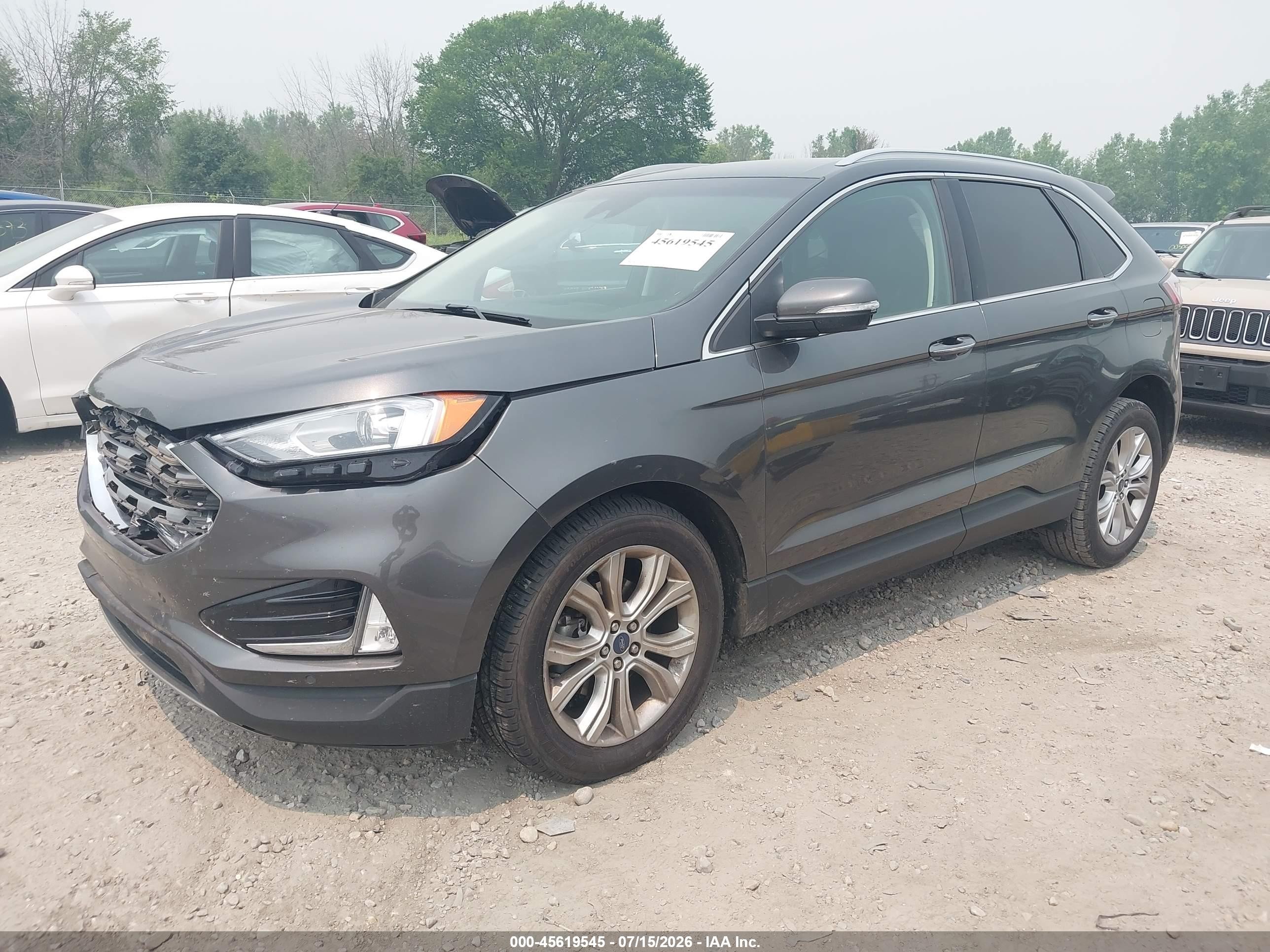 2020 Ford Edge Titanium Gray vin: 2FMPK3K98LBA56191