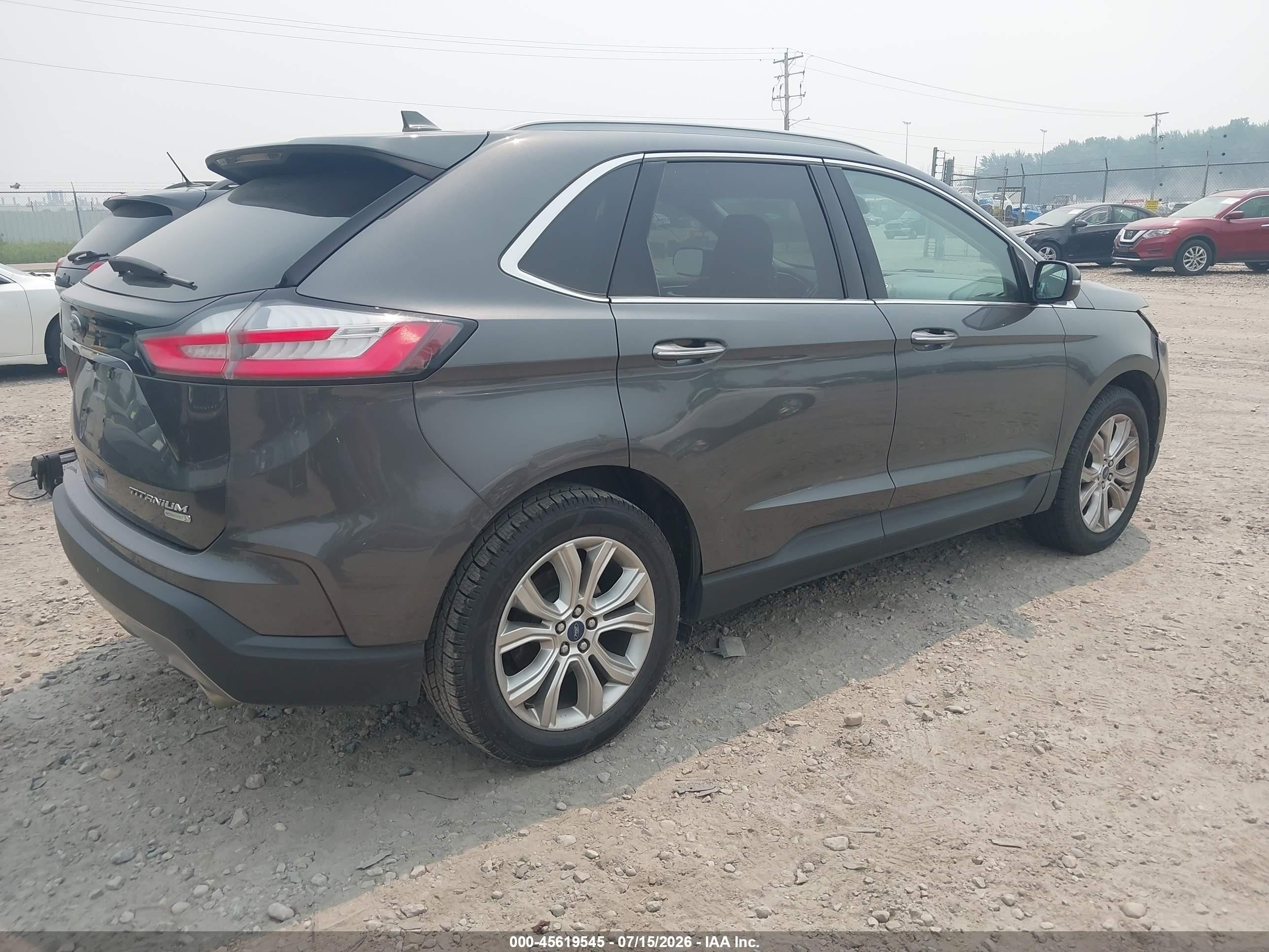 2020 Ford Edge Titanium Gray vin: 2FMPK3K98LBA56191