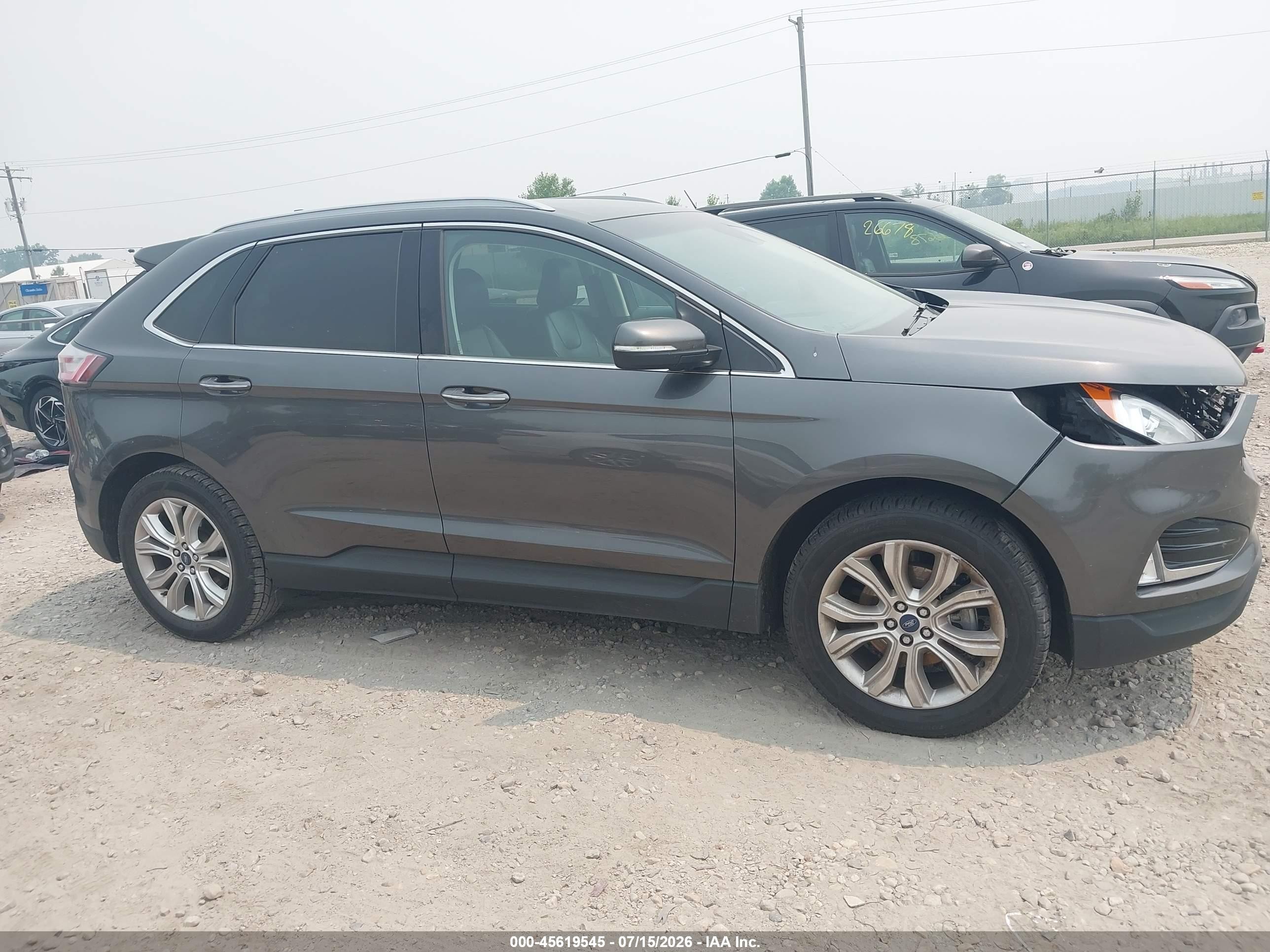 2020 Ford Edge Titanium Gray vin: 2FMPK3K98LBA56191