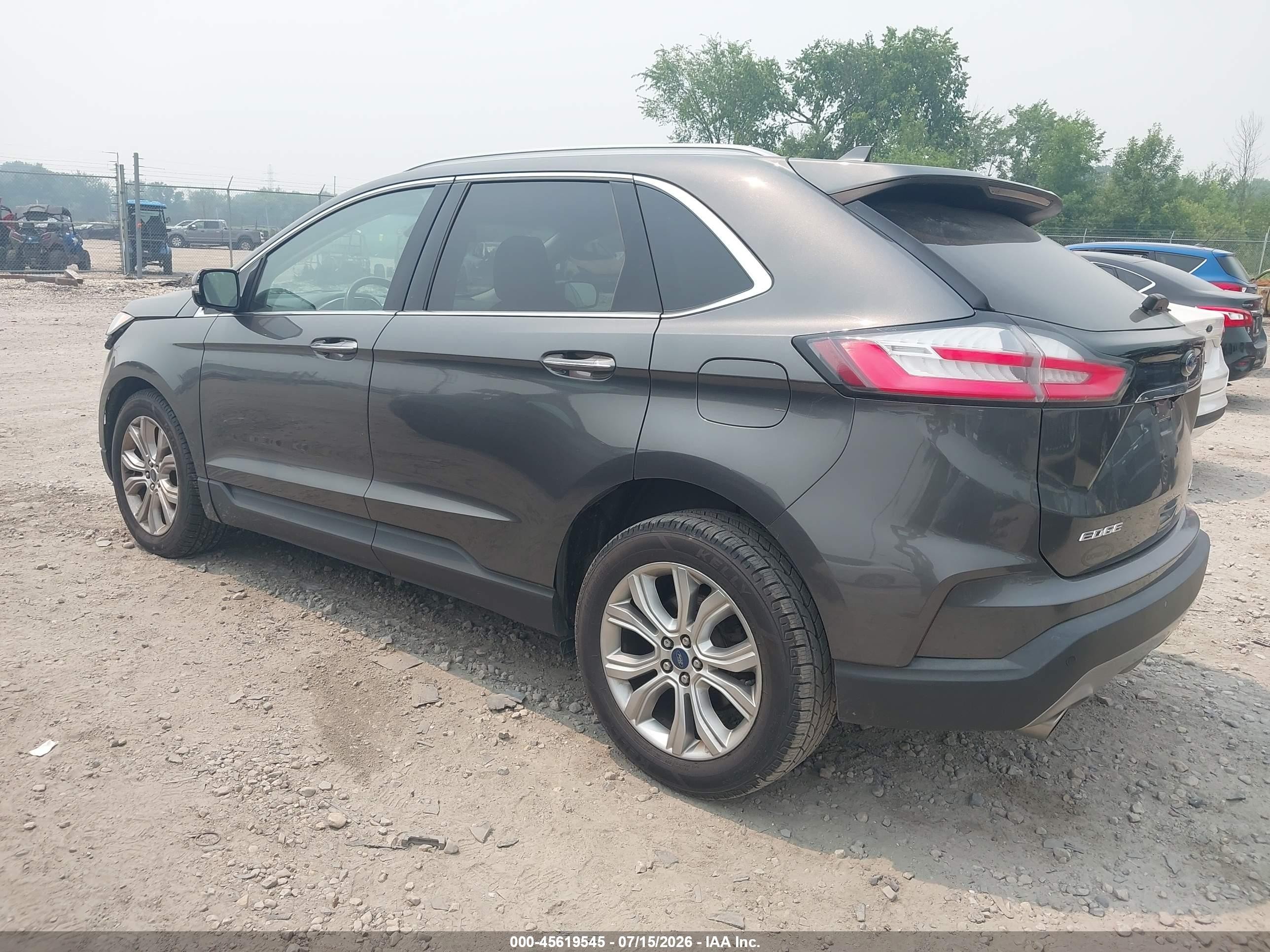 2020 Ford Edge Titanium Gray vin: 2FMPK3K98LBA56191