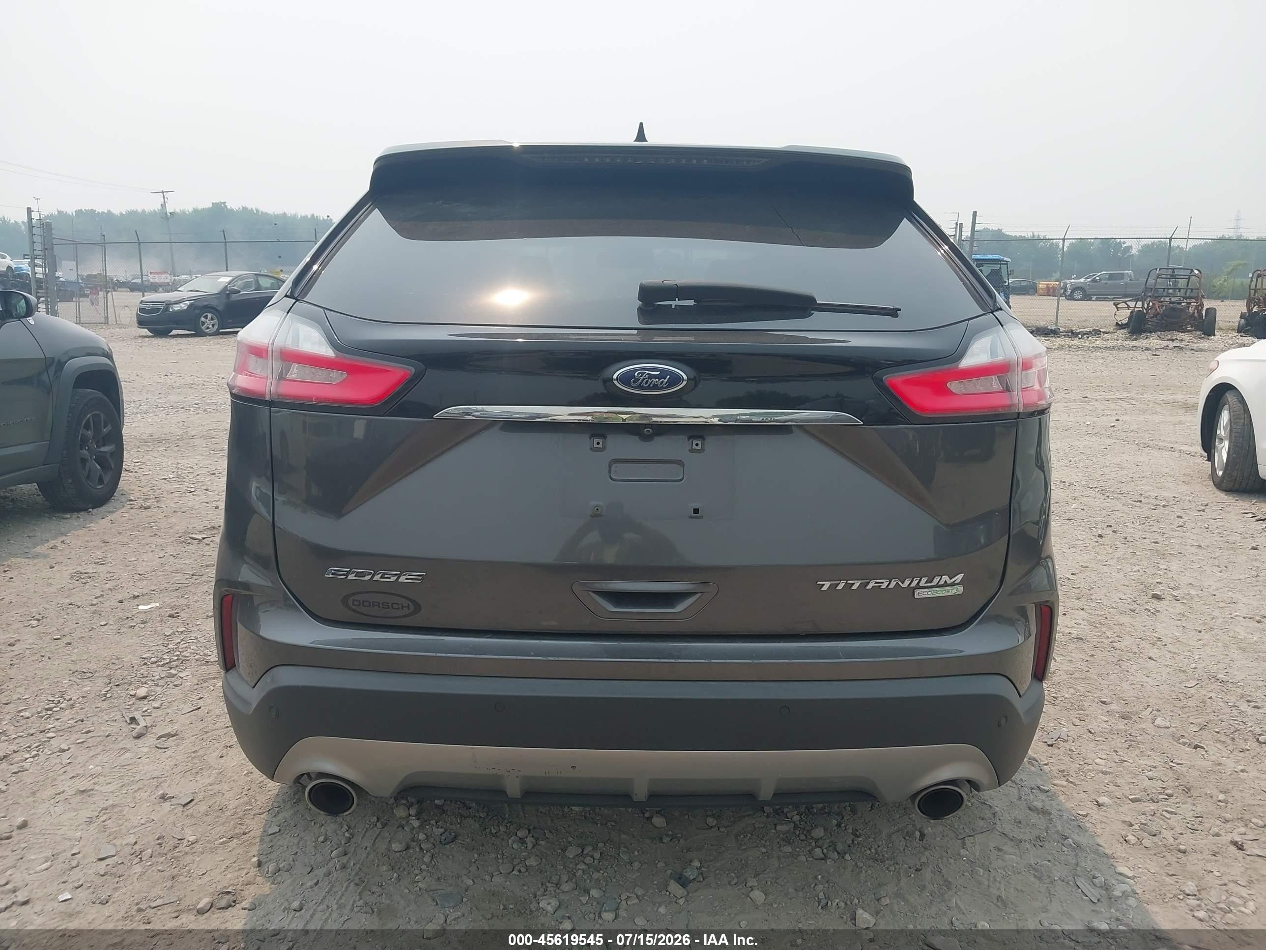 2020 Ford Edge Titanium Gray vin: 2FMPK3K98LBA56191
