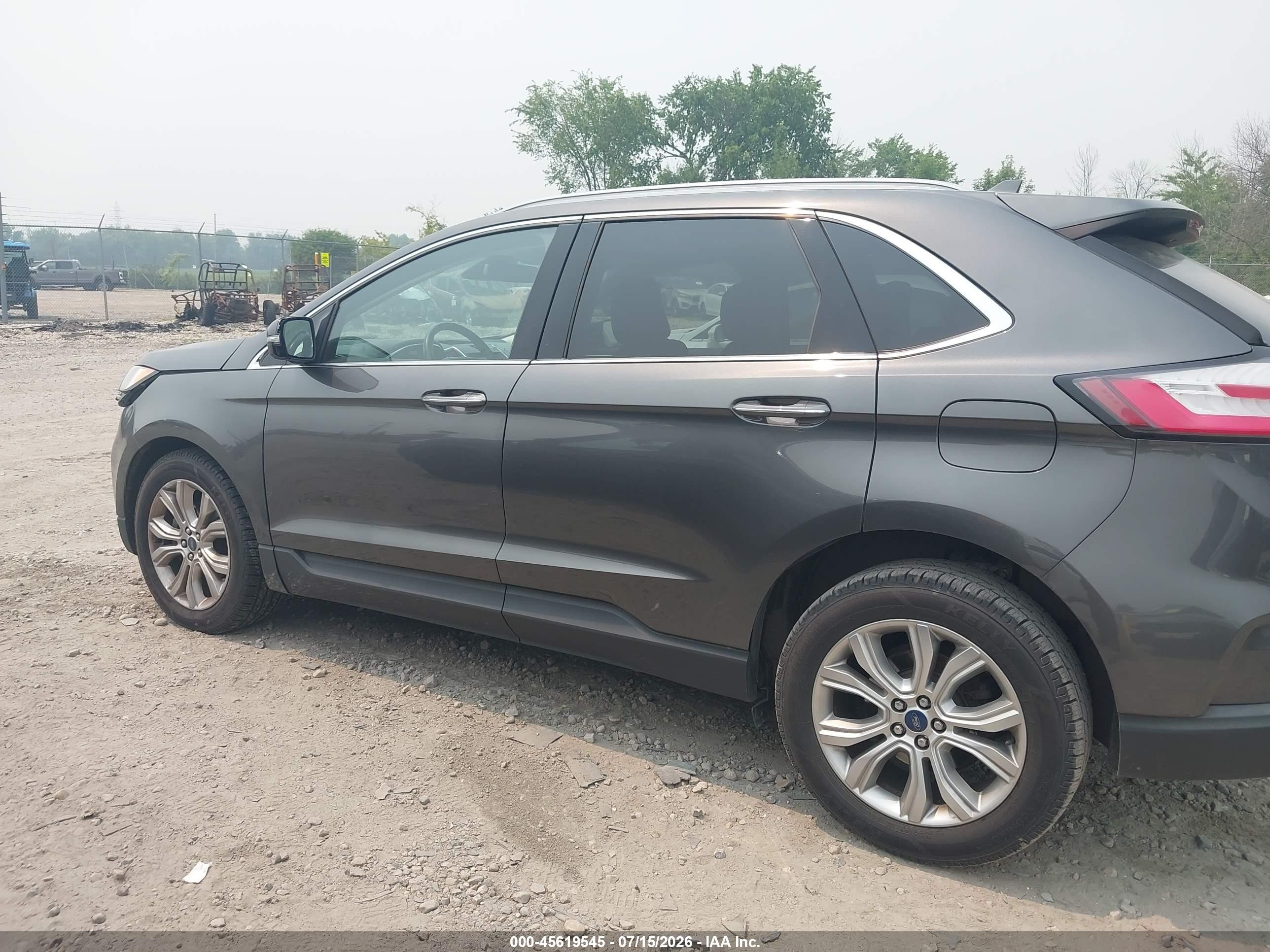 2020 Ford Edge Titanium Gray vin: 2FMPK3K98LBA56191