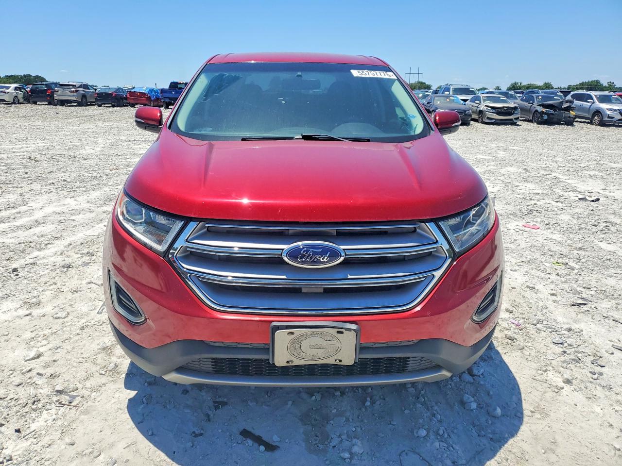 2016 Ford Edge Titanium Red vin: 2FMPK3K99GBB76636