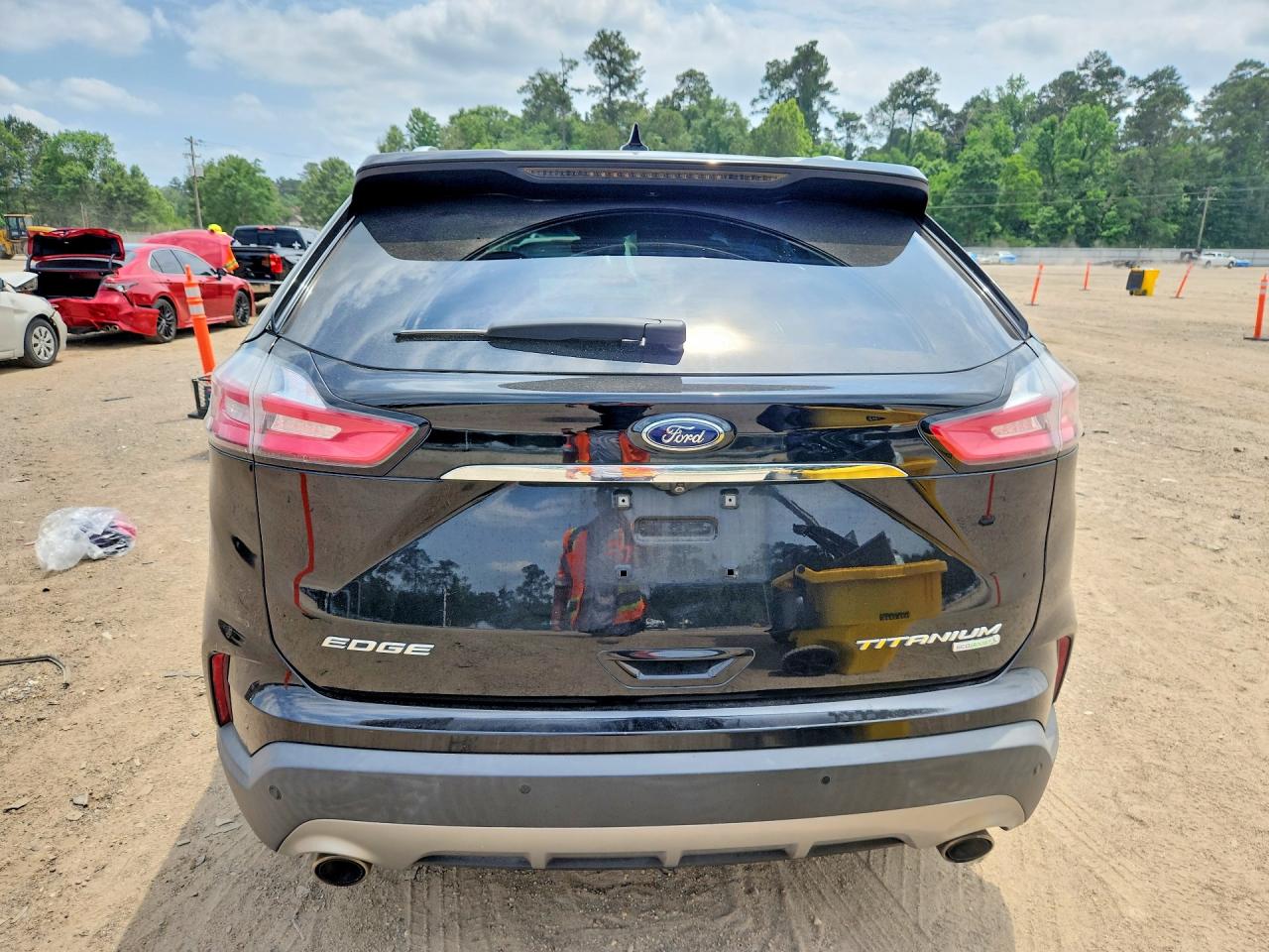 2019 Ford Edge Titanium Black vin: 2FMPK3K99KBB54418