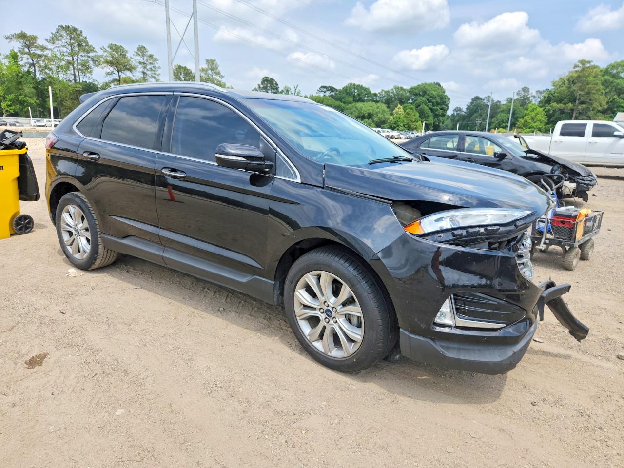 2019 Ford Edge Titanium Black vin: 2FMPK3K99KBB54418