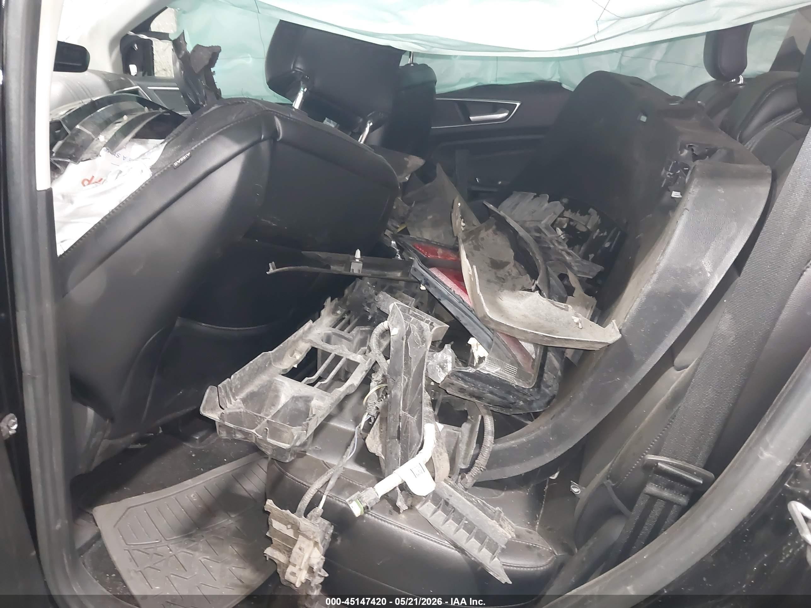 2017 Ford Edge Titanium Черный vin: 2FMPK3K9XHBB53061
