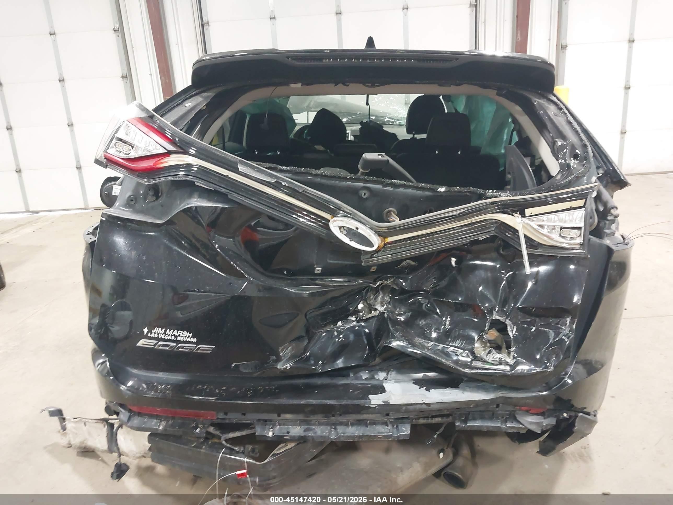 2017 Ford Edge Titanium Черный vin: 2FMPK3K9XHBB53061