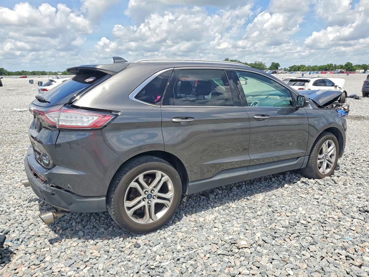2018 Ford Edge Titanium Серый vin: 2FMPK3K9XJBC49682