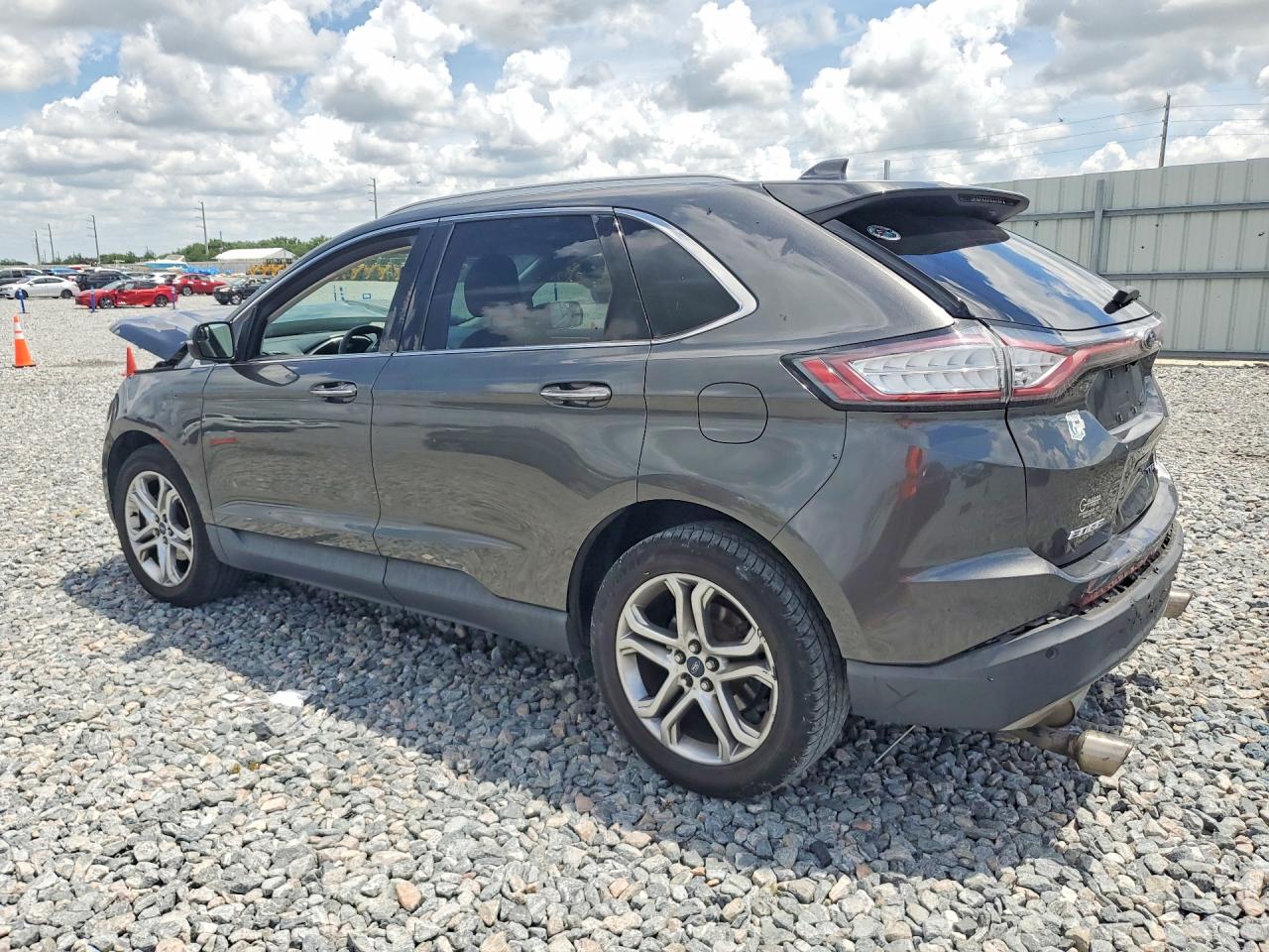 2018 Ford Edge Titanium Серый vin: 2FMPK3K9XJBC49682