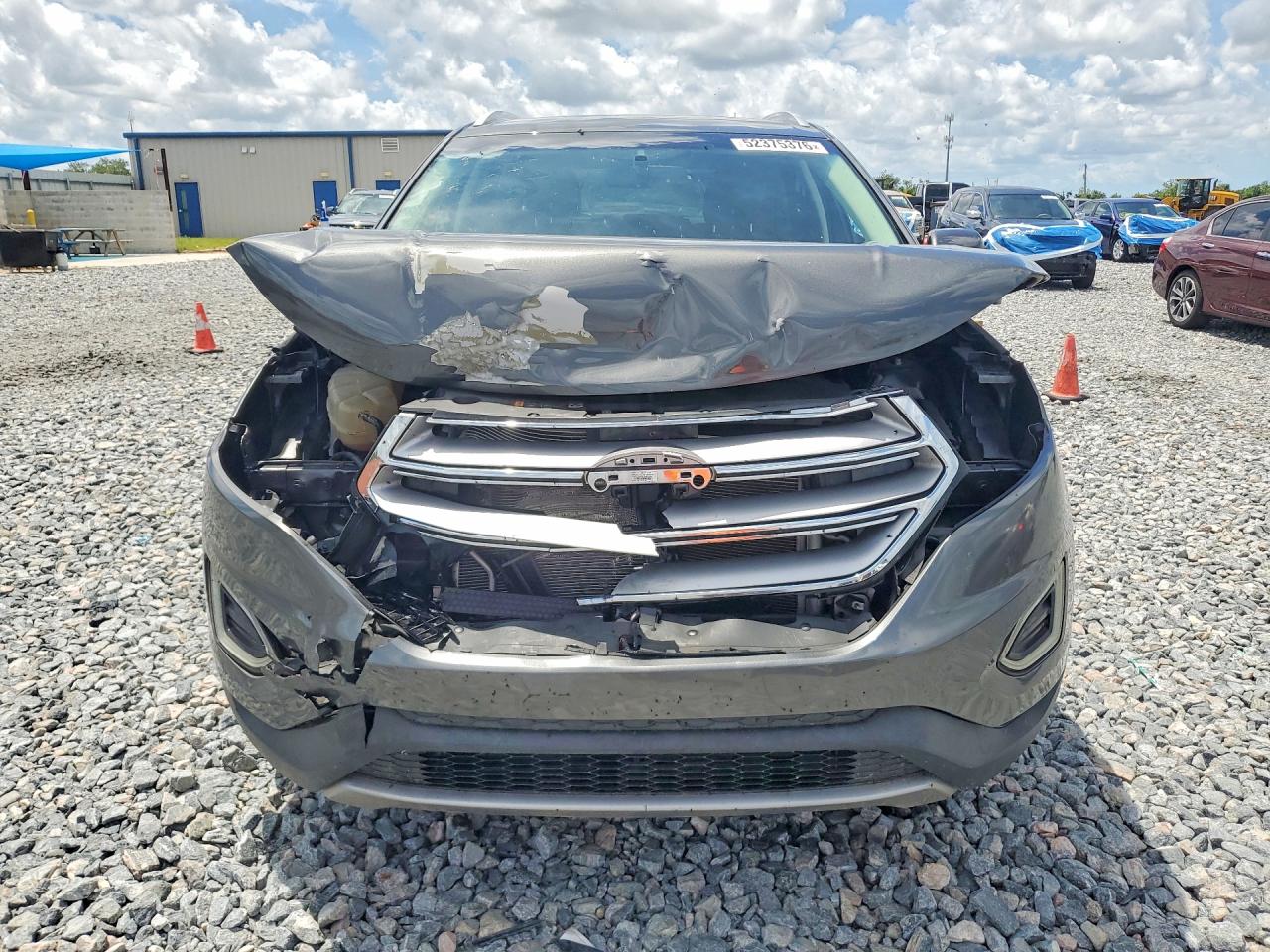 2018 Ford Edge Titanium Серый vin: 2FMPK3K9XJBC49682