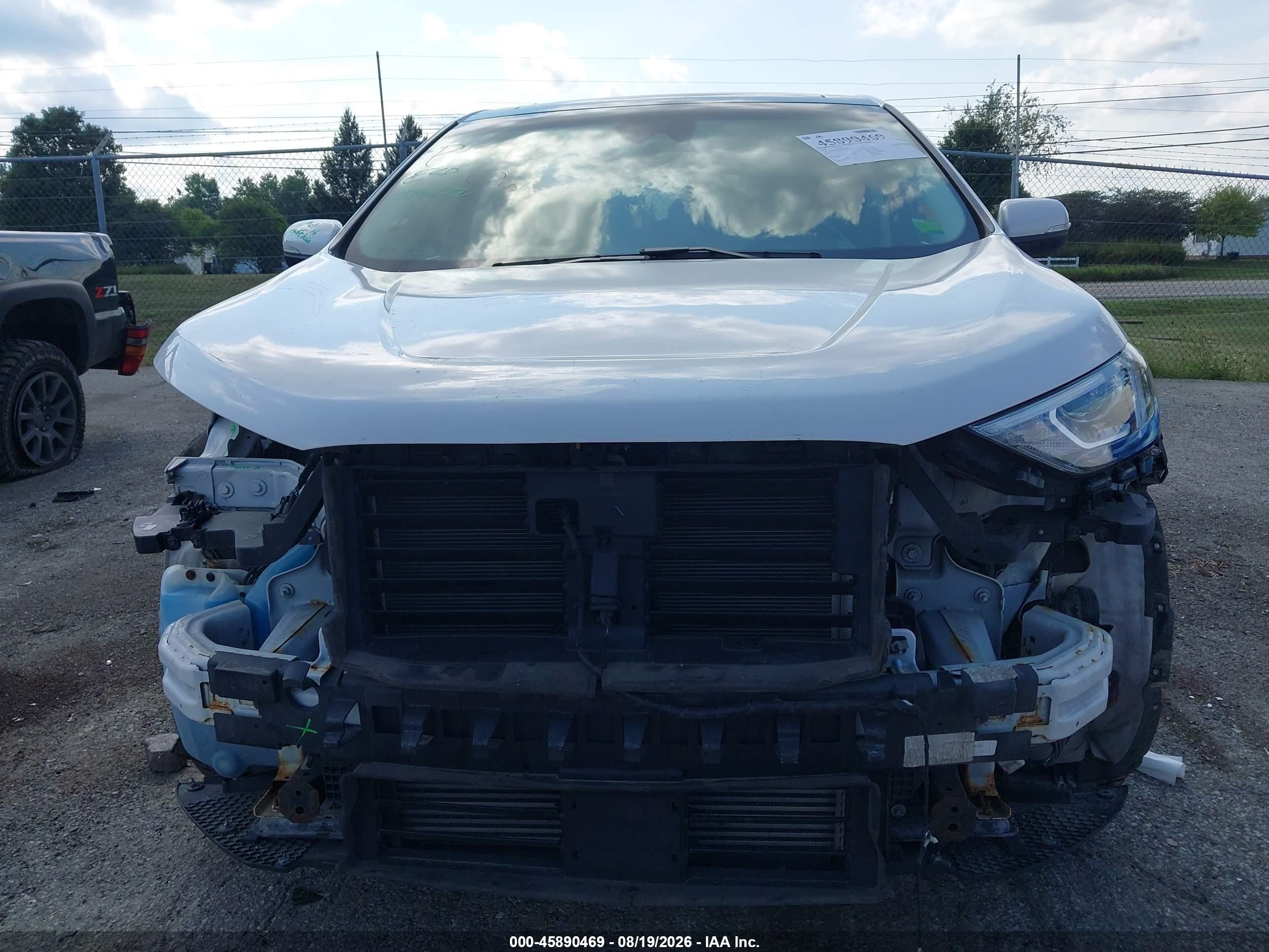 2019 Ford Edge Titanium White vin: 2FMPK3K9XKBB20598