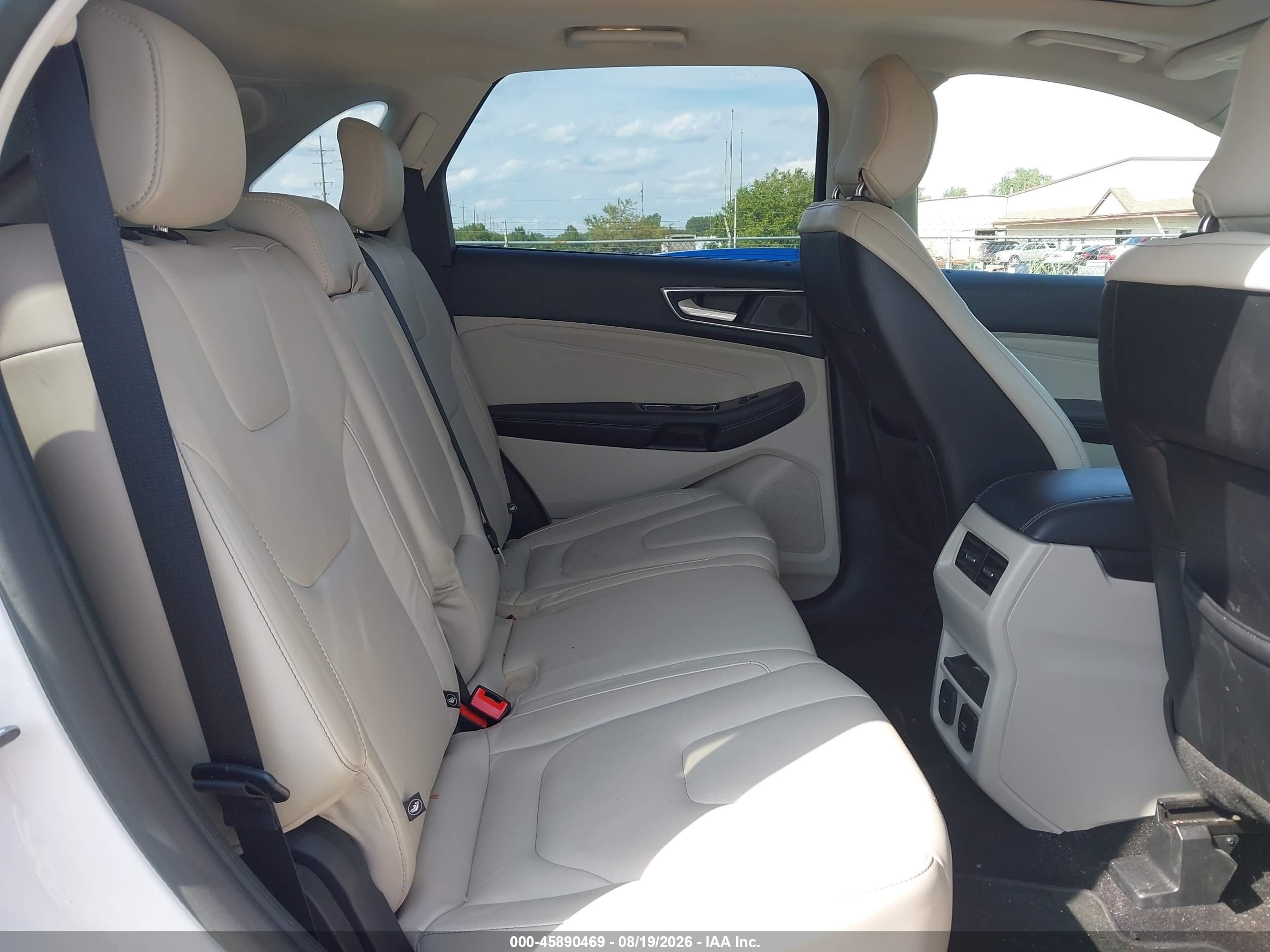 2019 Ford Edge Titanium White vin: 2FMPK3K9XKBB20598