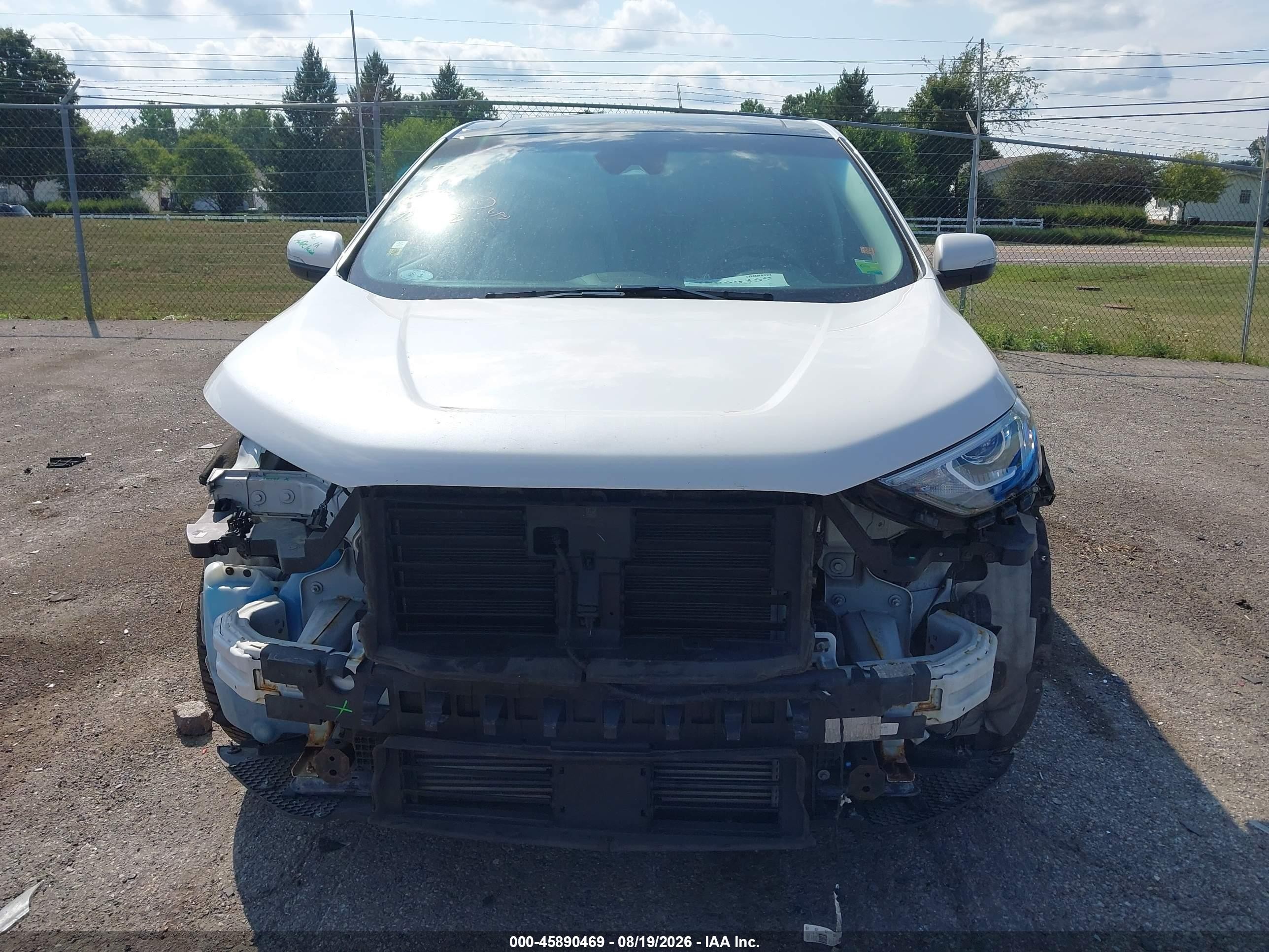 2019 Ford Edge Titanium White vin: 2FMPK3K9XKBB20598