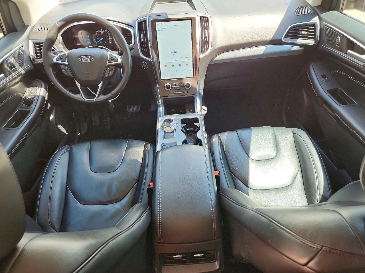 2021 Ford Edge Titanium White vin: 2FMPK3K9XMBA25557