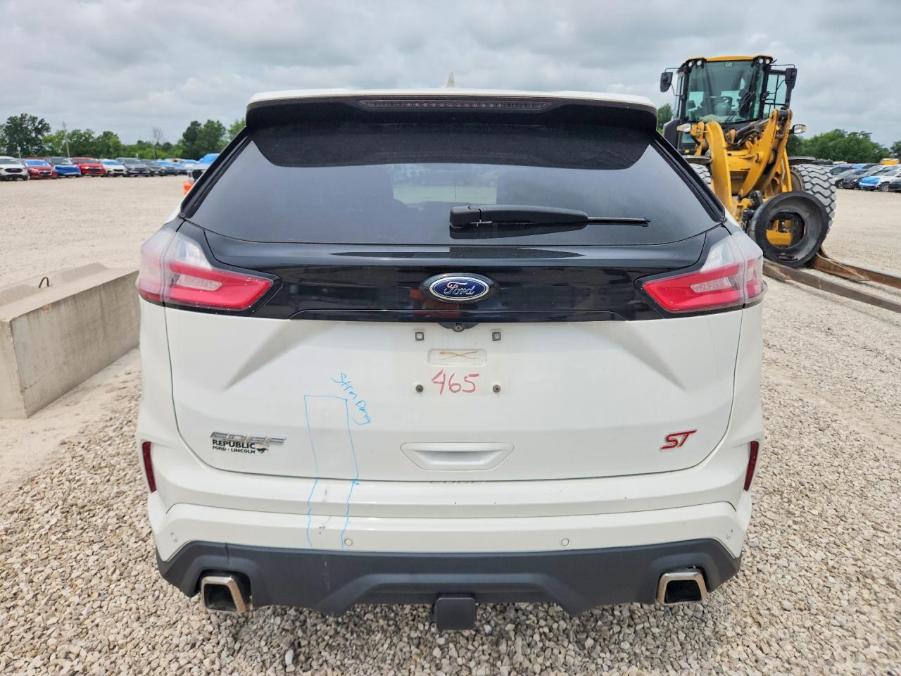 2020 Ford Edge St White vin: 2FMPK4AP1LBA76465