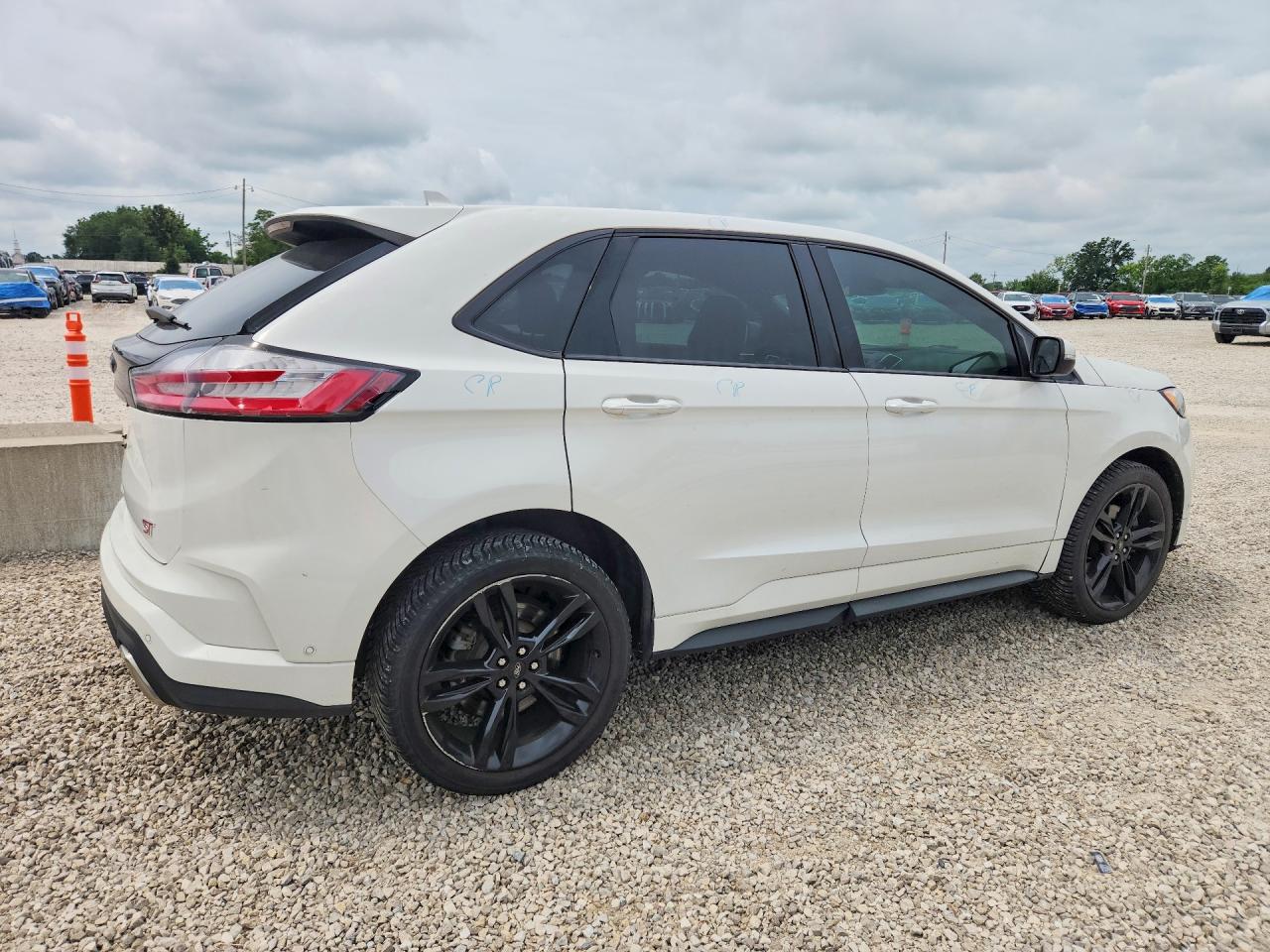 2020 Ford Edge St White vin: 2FMPK4AP1LBA76465