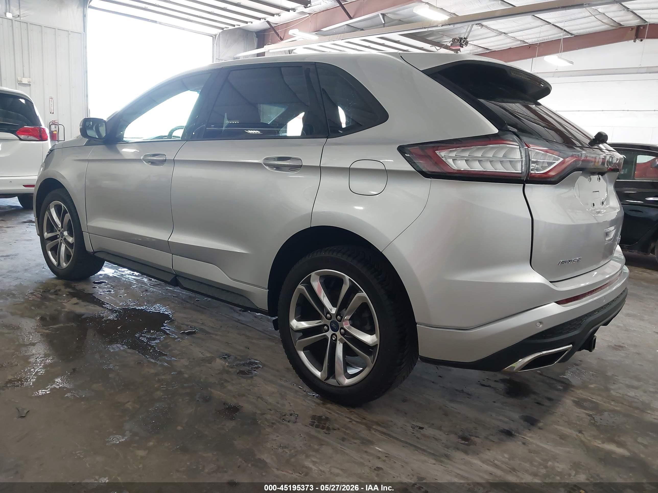 2016 Ford Edge Sport Silver vin: 2FMPK4AP2GBB45007