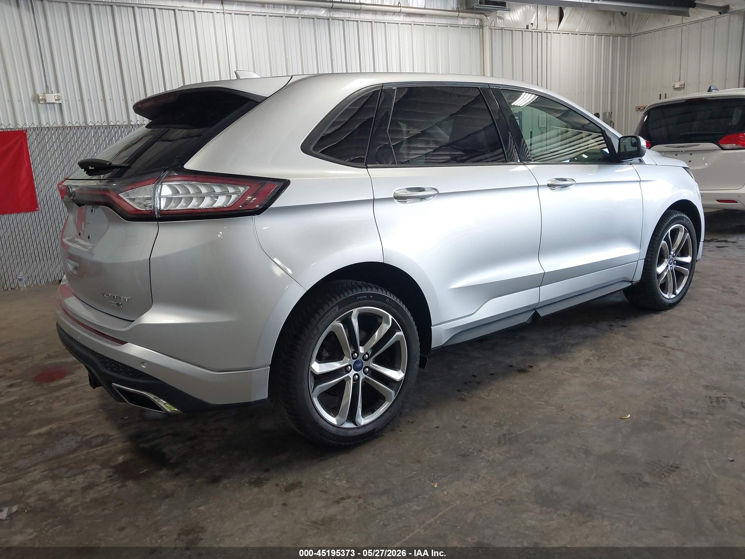 2016 Ford Edge Sport Silver vin: 2FMPK4AP2GBB45007
