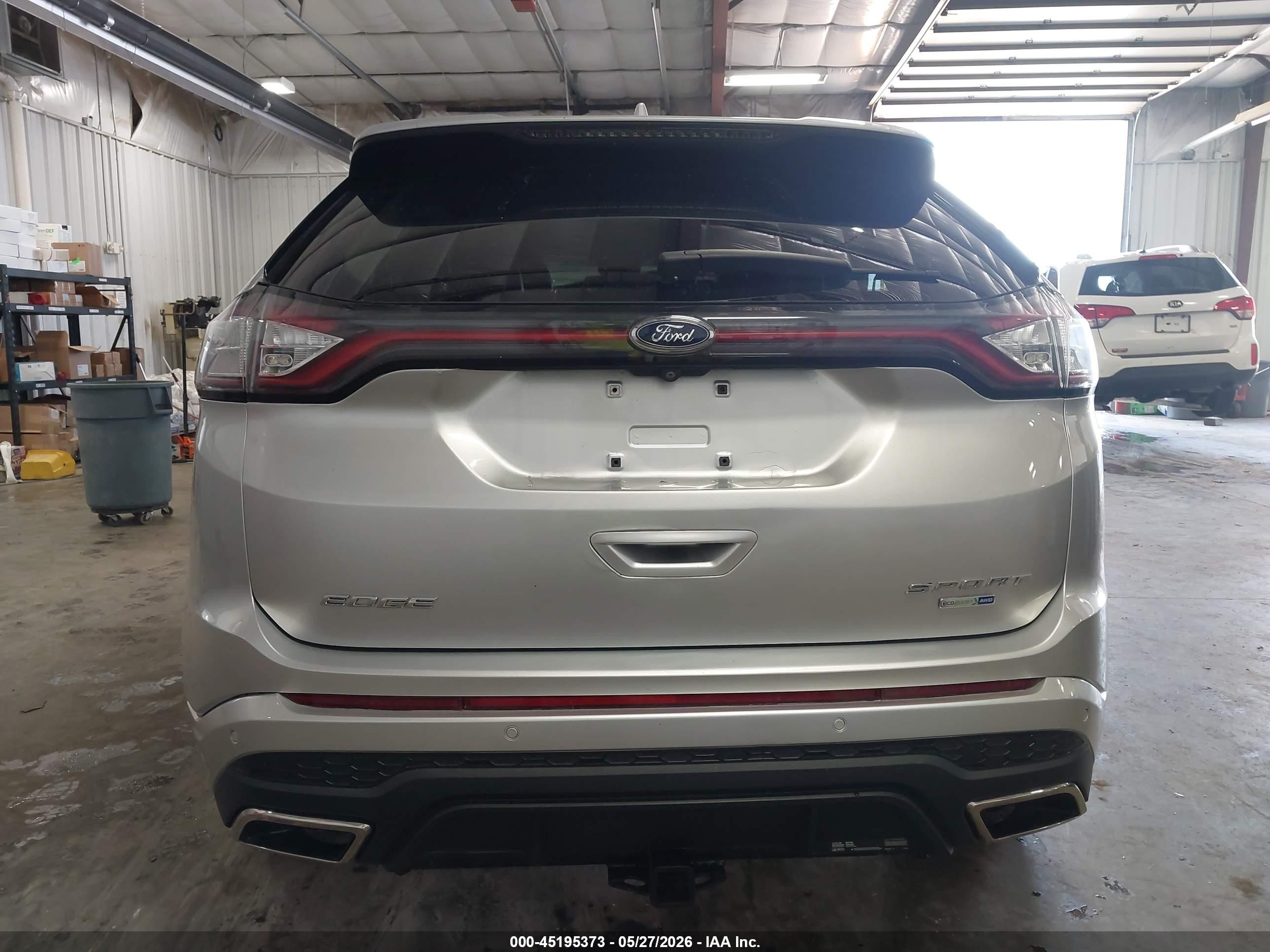 2016 Ford Edge Sport Silver vin: 2FMPK4AP2GBB45007