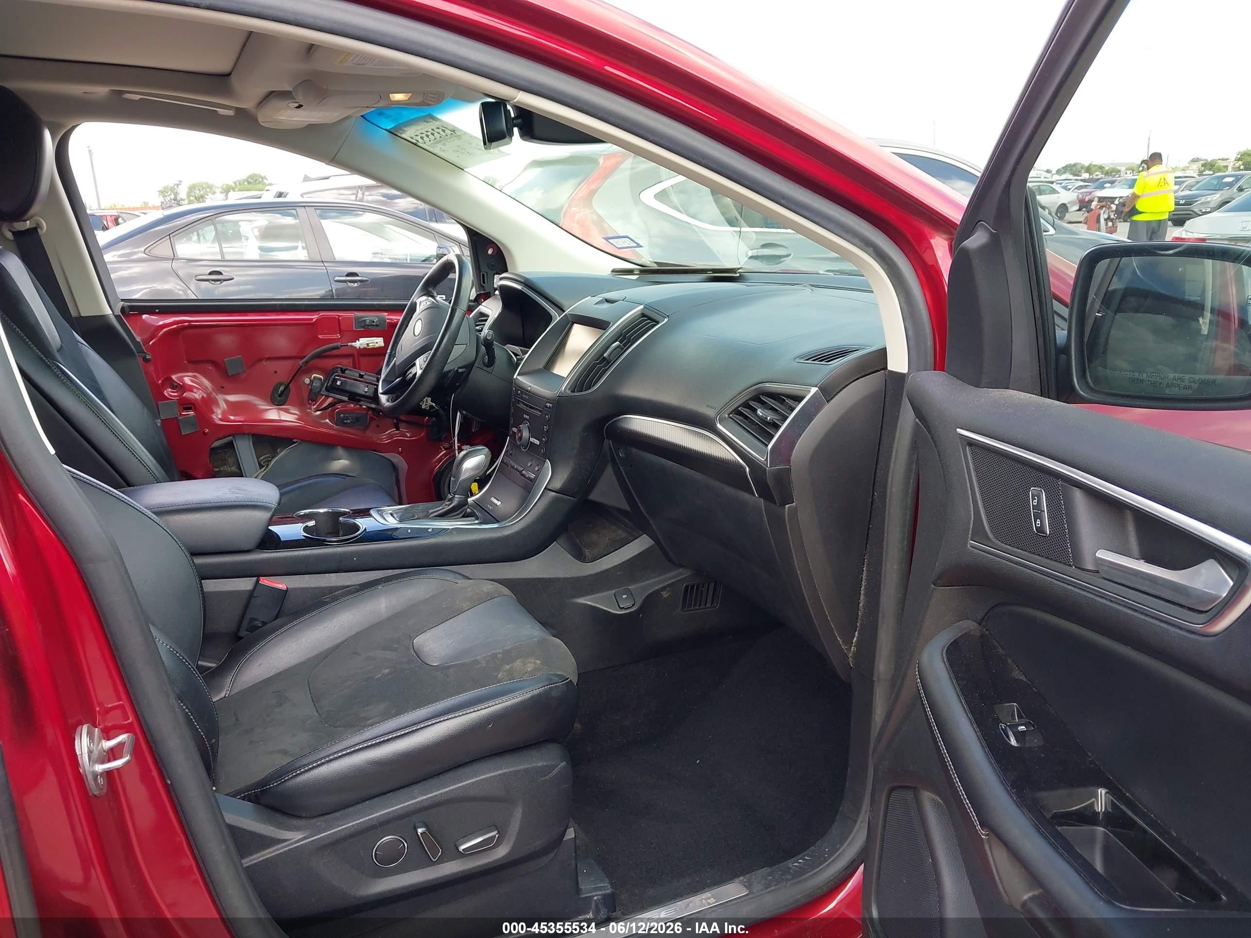 2015 Ford Edge Sport Red vin: 2FMPK4AP5FBB60227