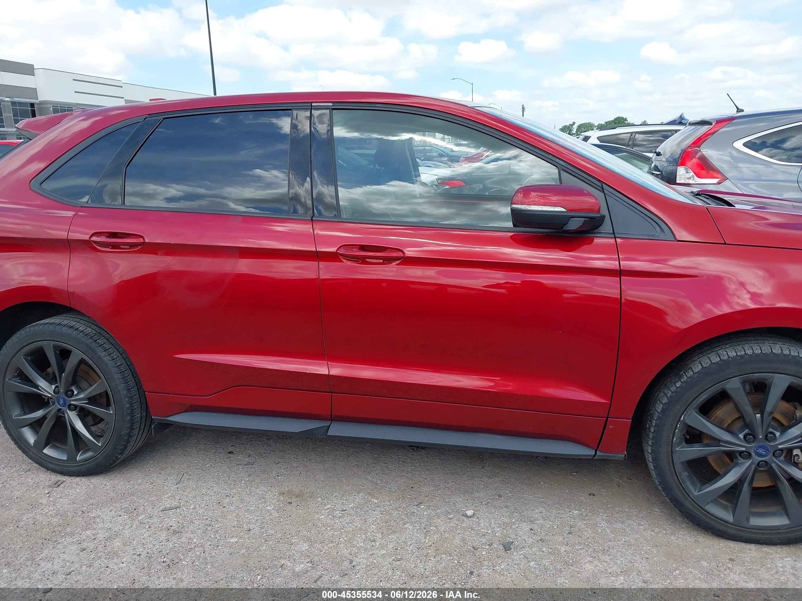 2015 Ford Edge Sport Red vin: 2FMPK4AP5FBB60227
