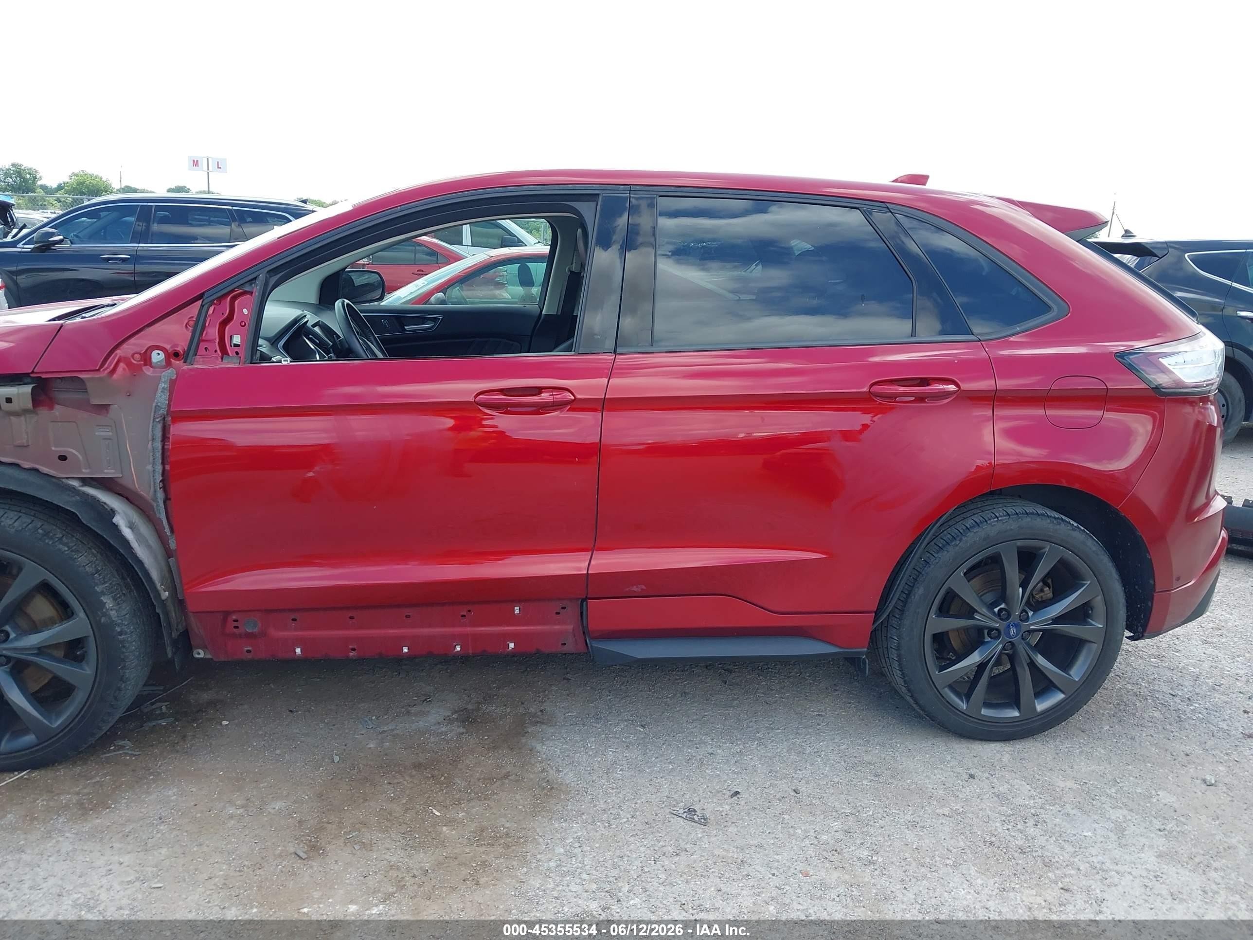 2015 Ford Edge Sport Red vin: 2FMPK4AP5FBB60227