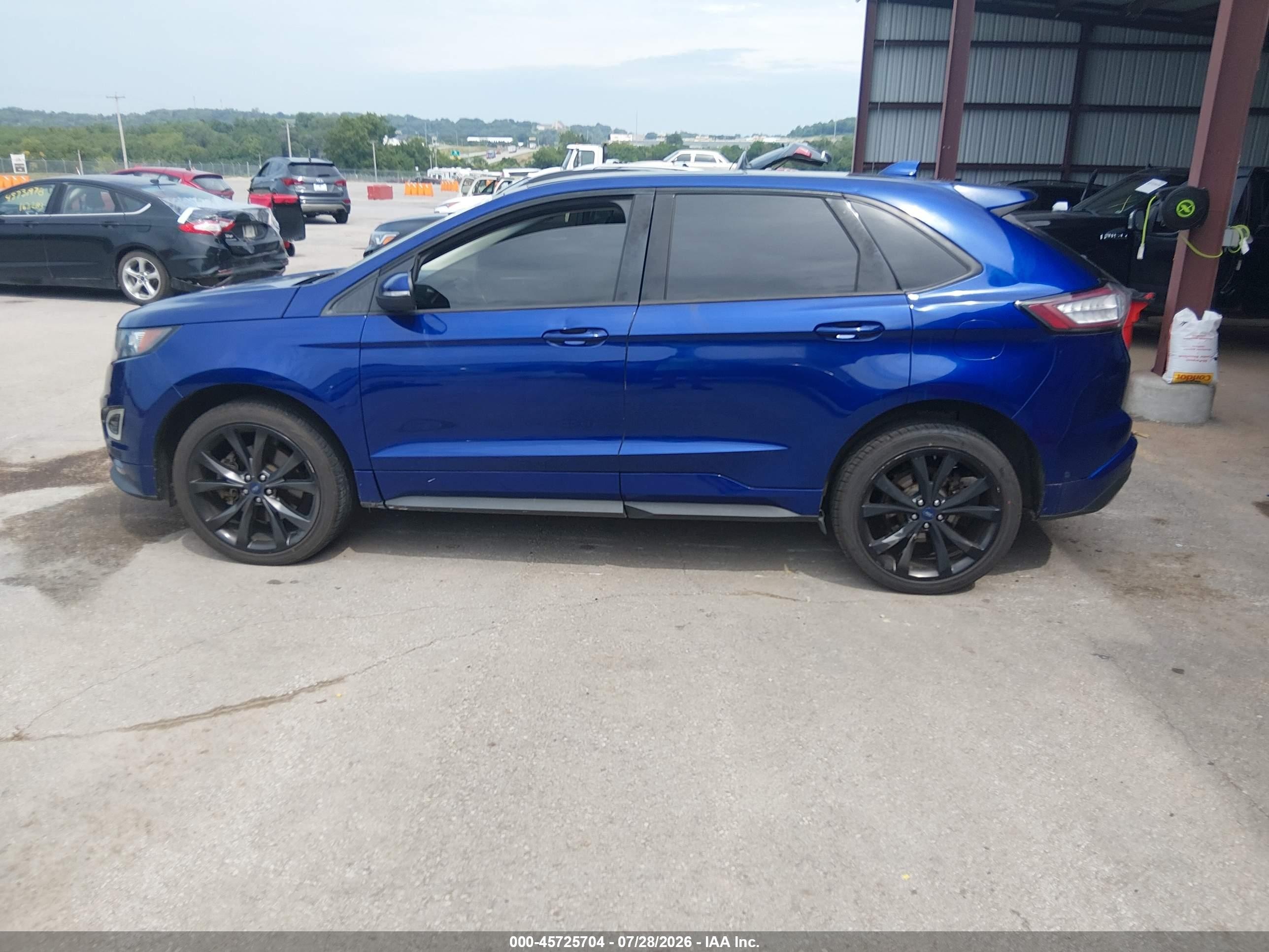 2015 Ford Edge Sport Blue vin: 2FMPK4AP6FBC03599