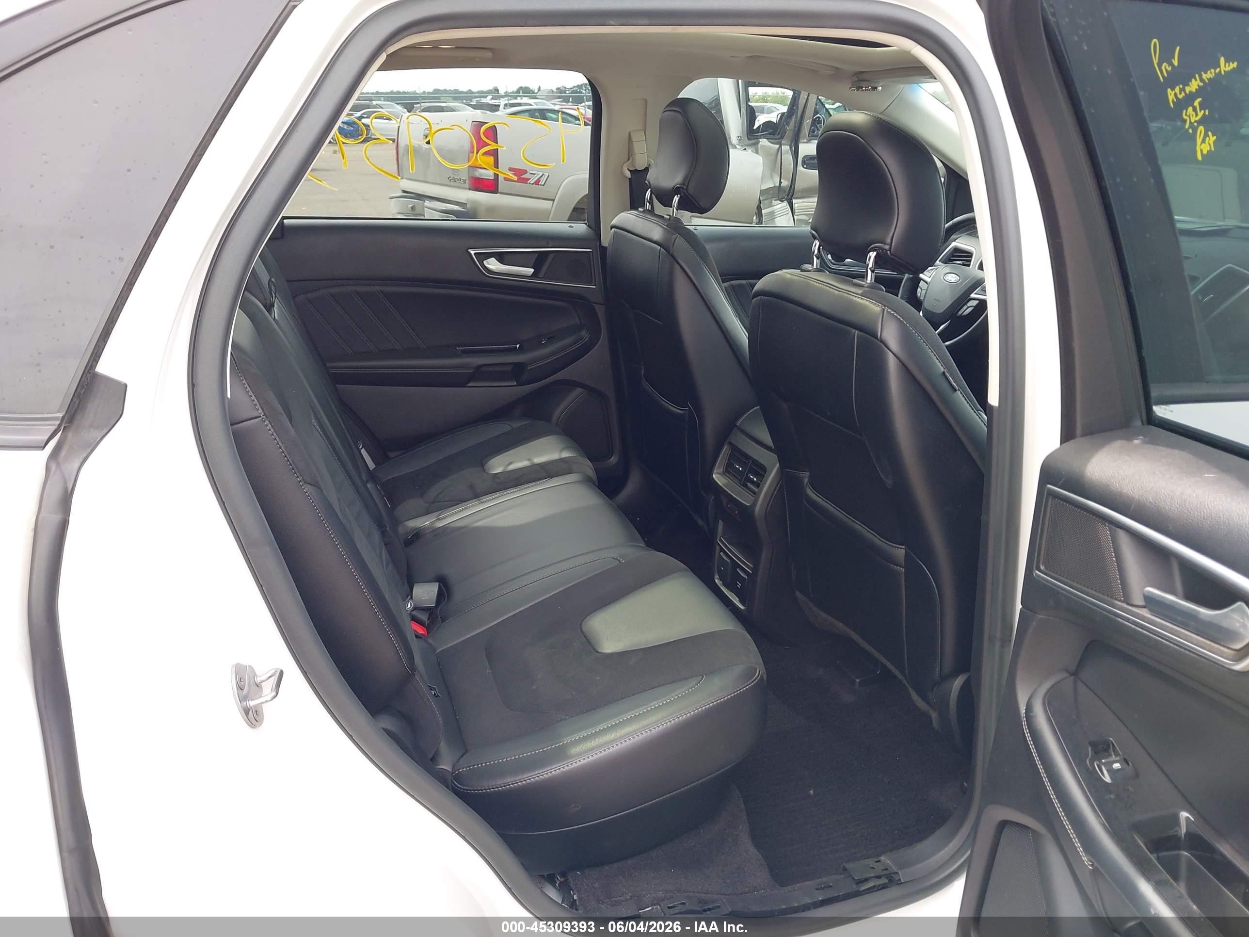 2015 Ford Edge Sport White vin: 2FMPK4AP7FBB75571
