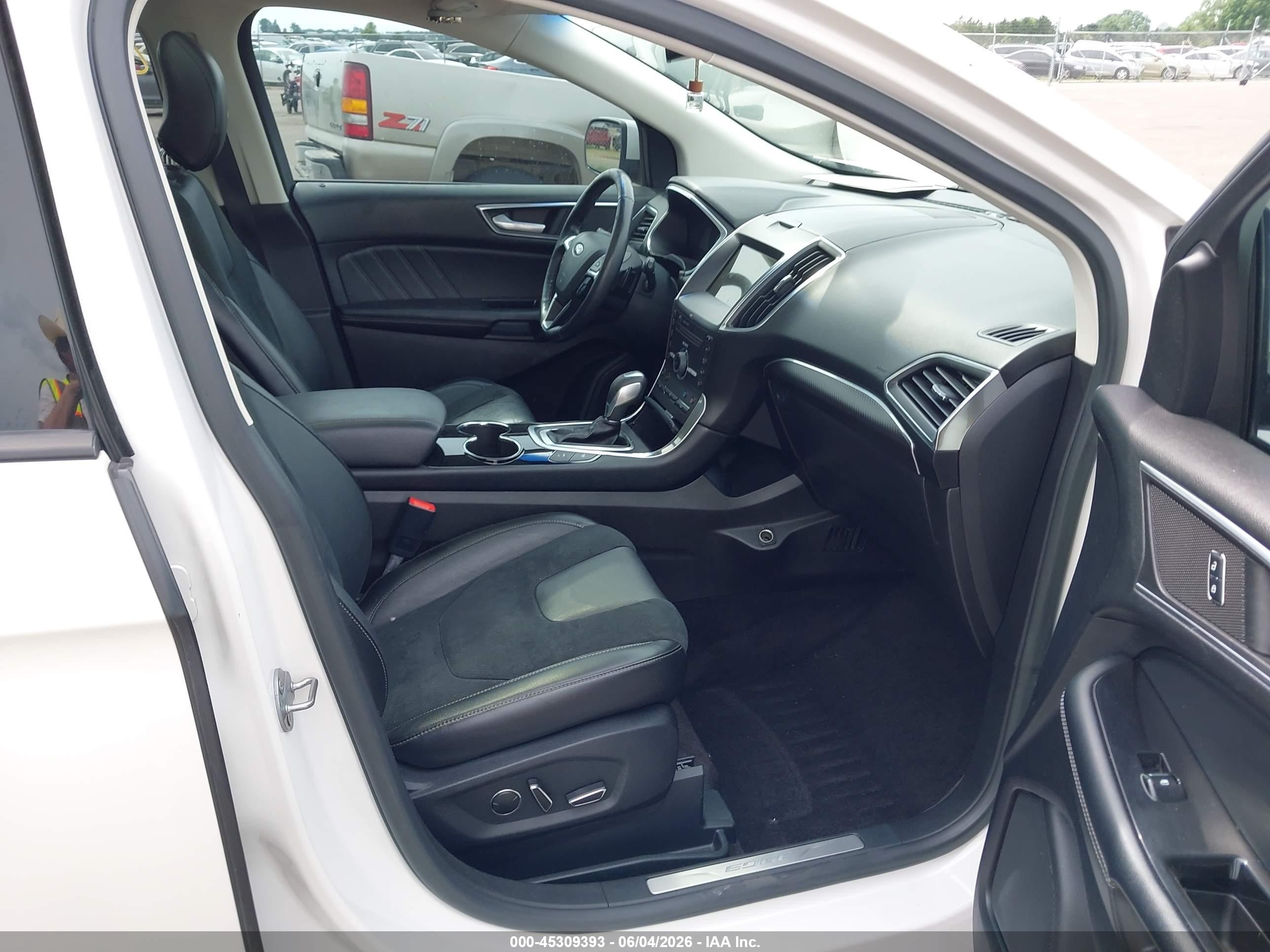 2015 Ford Edge Sport White vin: 2FMPK4AP7FBB75571