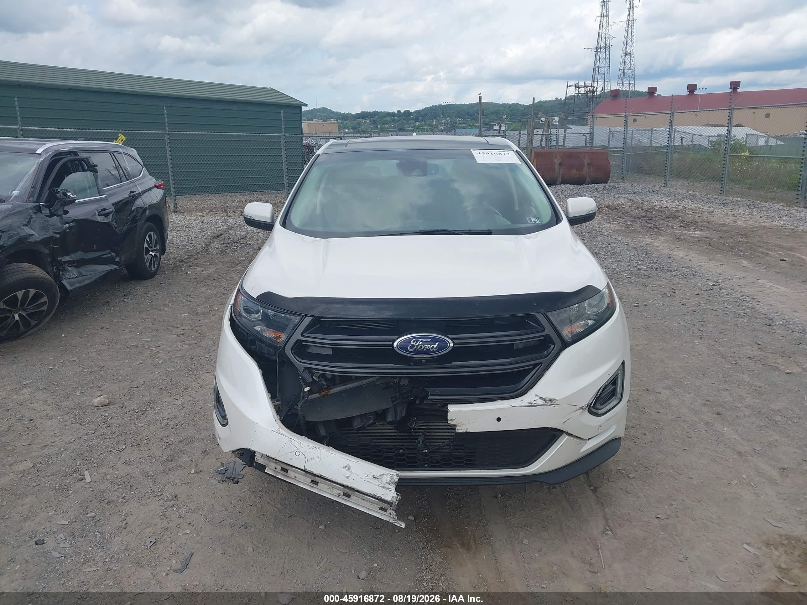 2015 Ford Edge Sport Белый vin: 2FMPK4AP7FBC10447