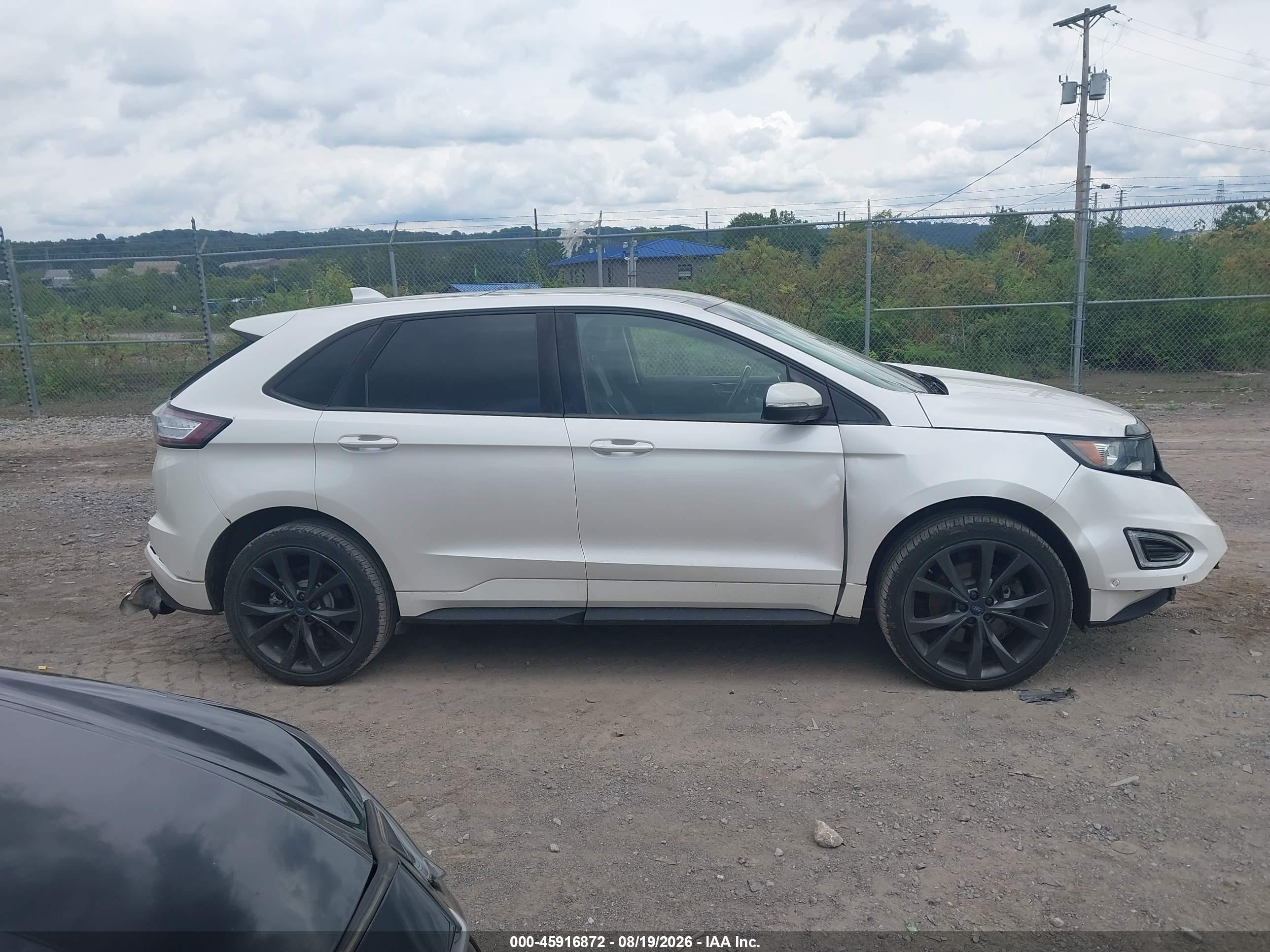 2015 Ford Edge Sport Белый vin: 2FMPK4AP7FBC10447