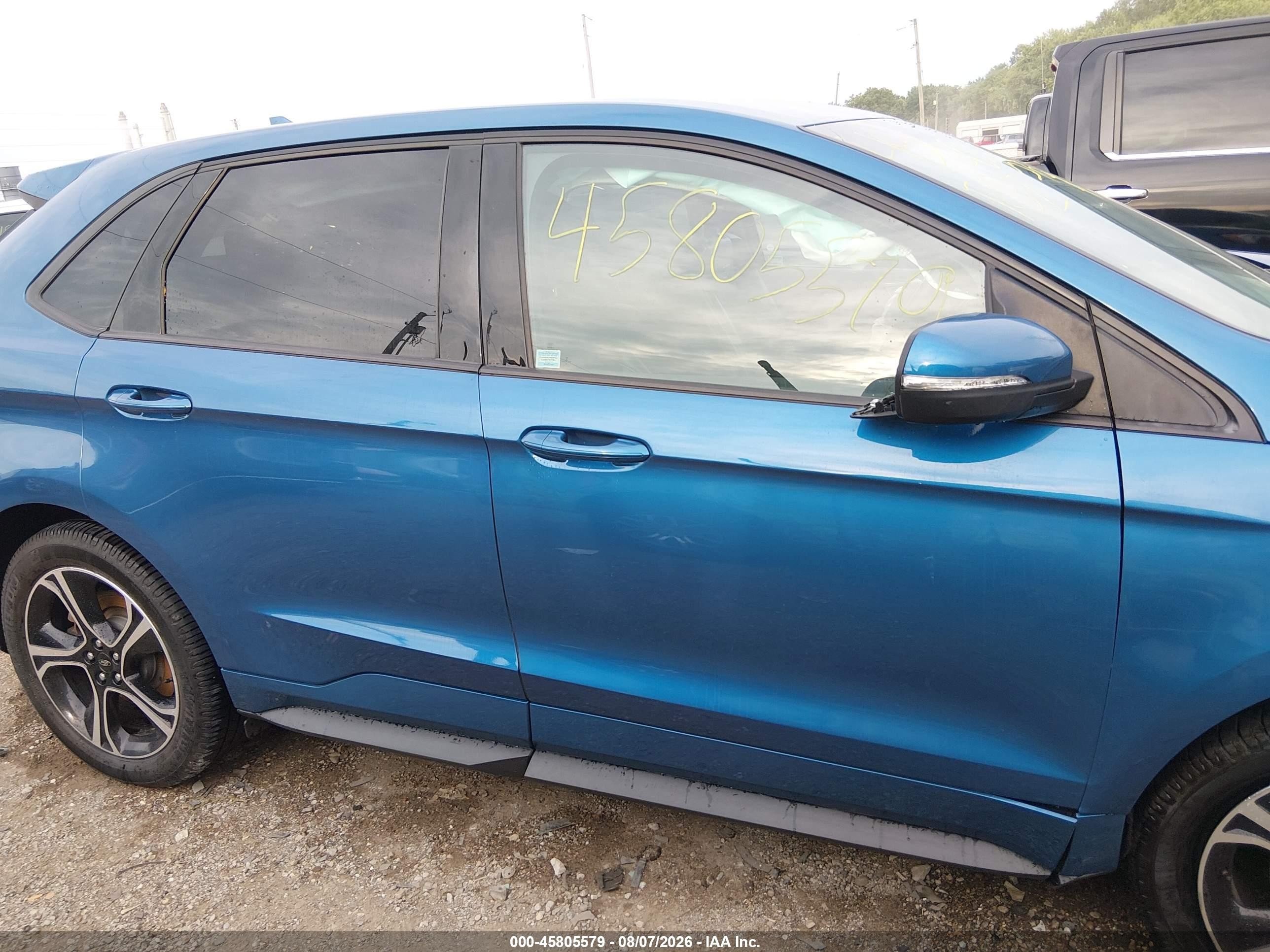 2019 Ford Edge St Blue vin: 2FMPK4AP7KBB68078
