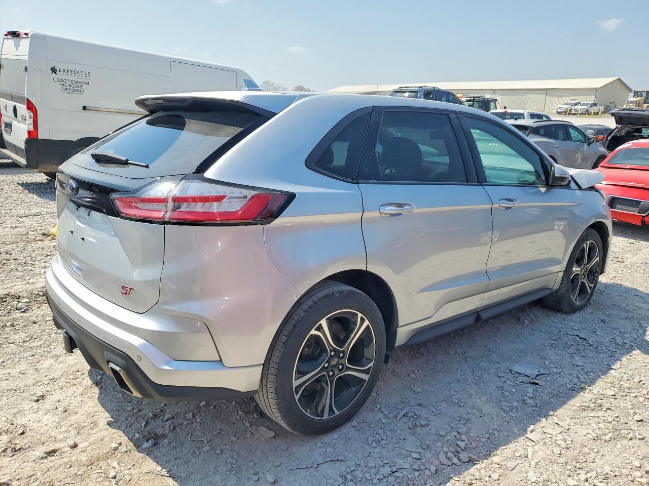 2019 Ford Edge St Silver vin: 2FMPK4AP7KBC33849