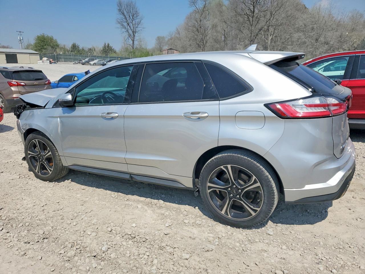 2019 Ford Edge St Silver vin: 2FMPK4AP7KBC33849