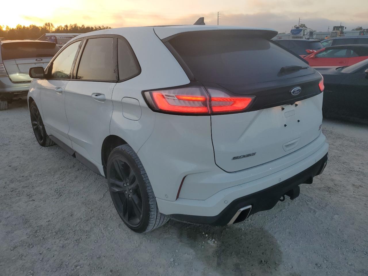 2020 Ford Edge St White vin: 2FMPK4AP7LBB09064