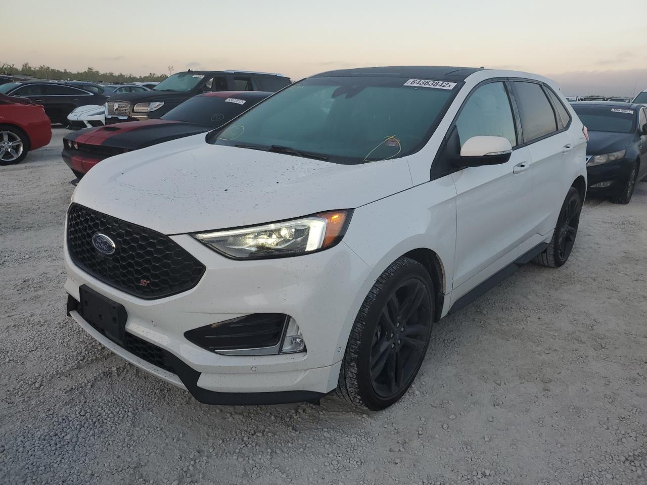 2020 Ford Edge St White vin: 2FMPK4AP7LBB09064