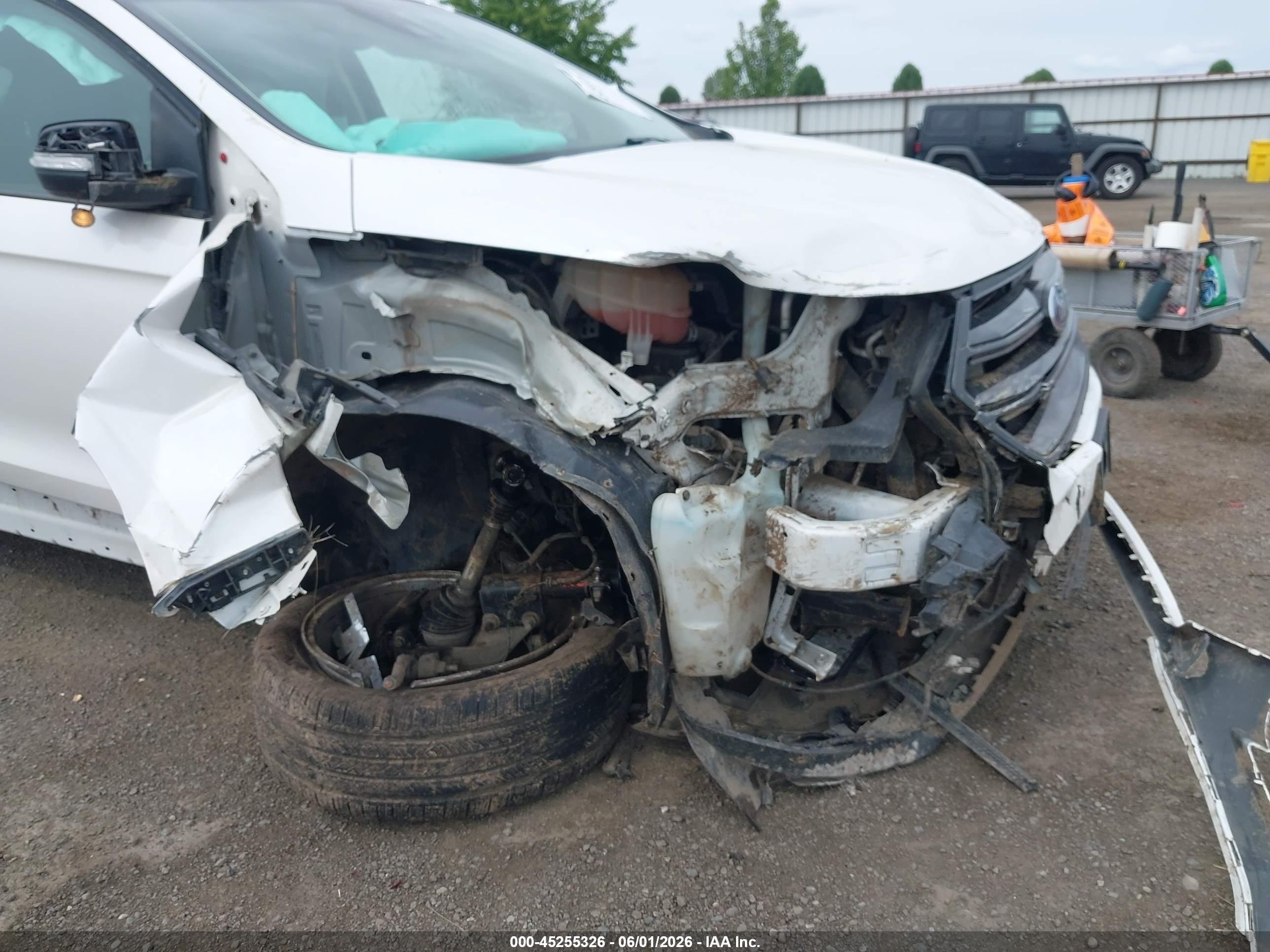 2015 Ford Edge Sport White vin: 2FMPK4APXFBC04433