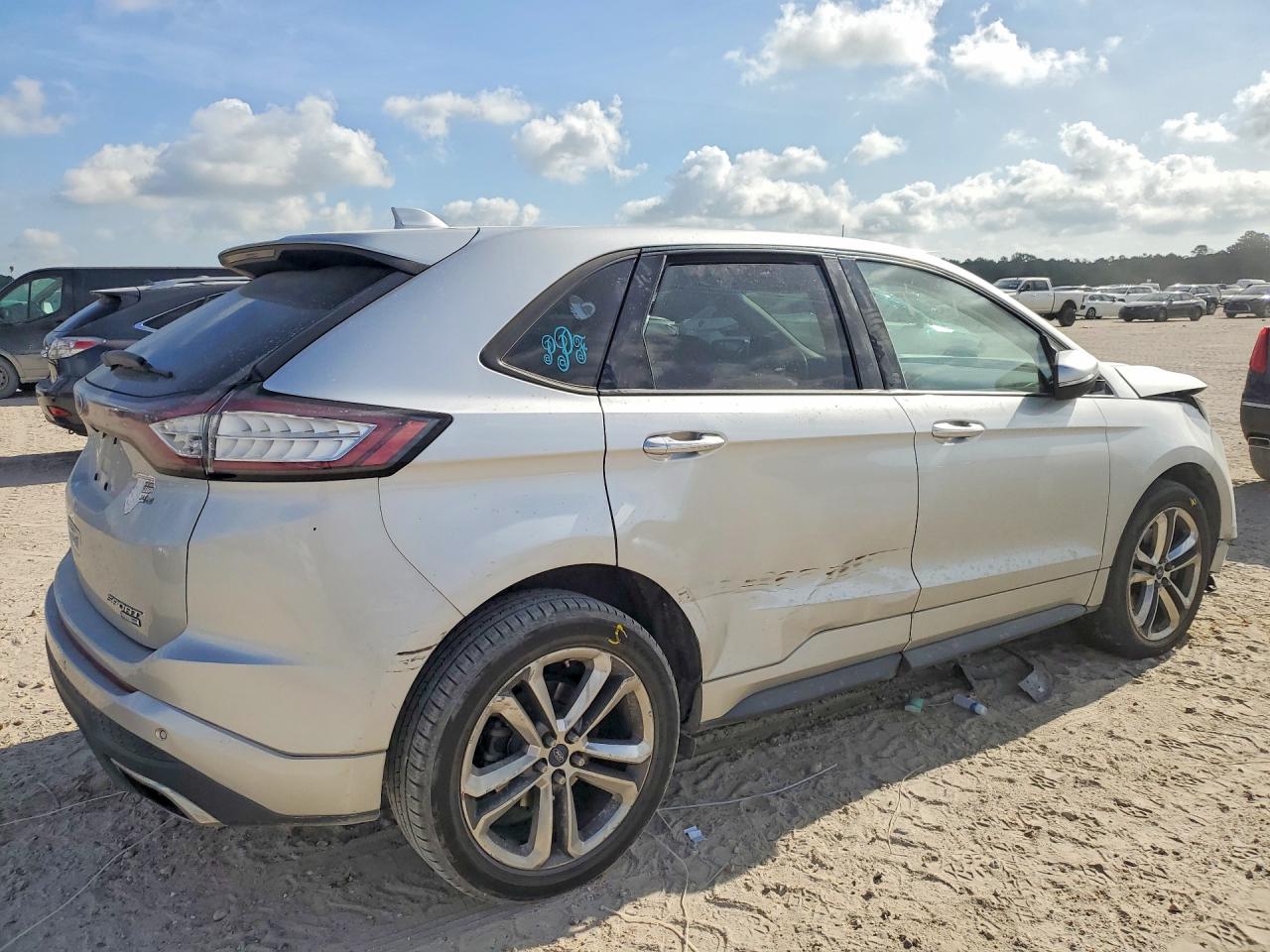 2016 Ford Edge Sport Silver vin: 2FMPK4APXGBB45000