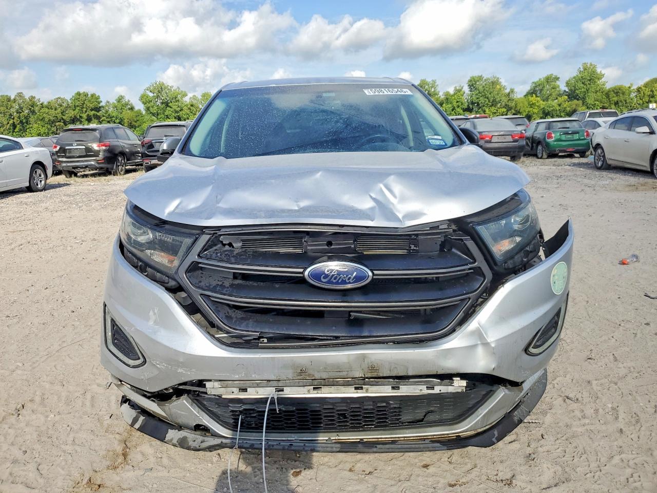 2016 Ford Edge Sport Silver vin: 2FMPK4APXGBB45000