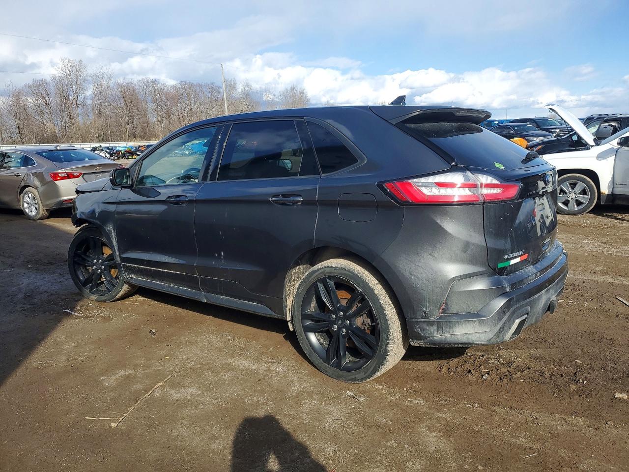 2019 Ford Edge St Gray vin: 2FMPK4APXKBB87126