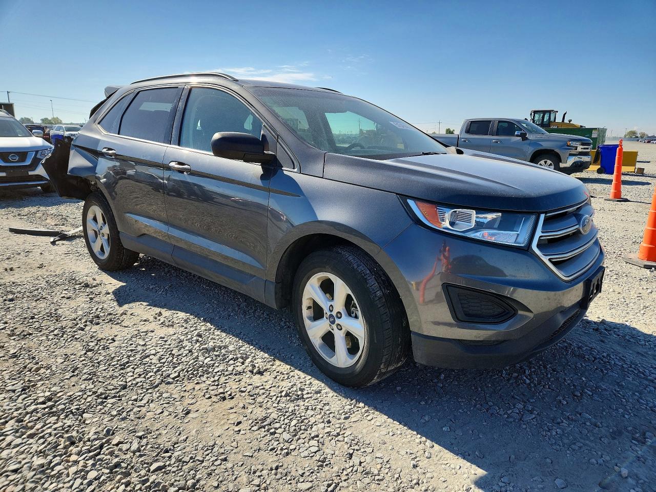2018 Ford Edge Gray vin: 2FMPK4G90JBB72710