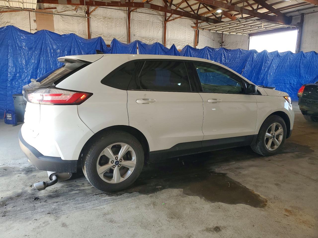 2020 Ford Edge Se White vin: 2FMPK4G90LBA34507